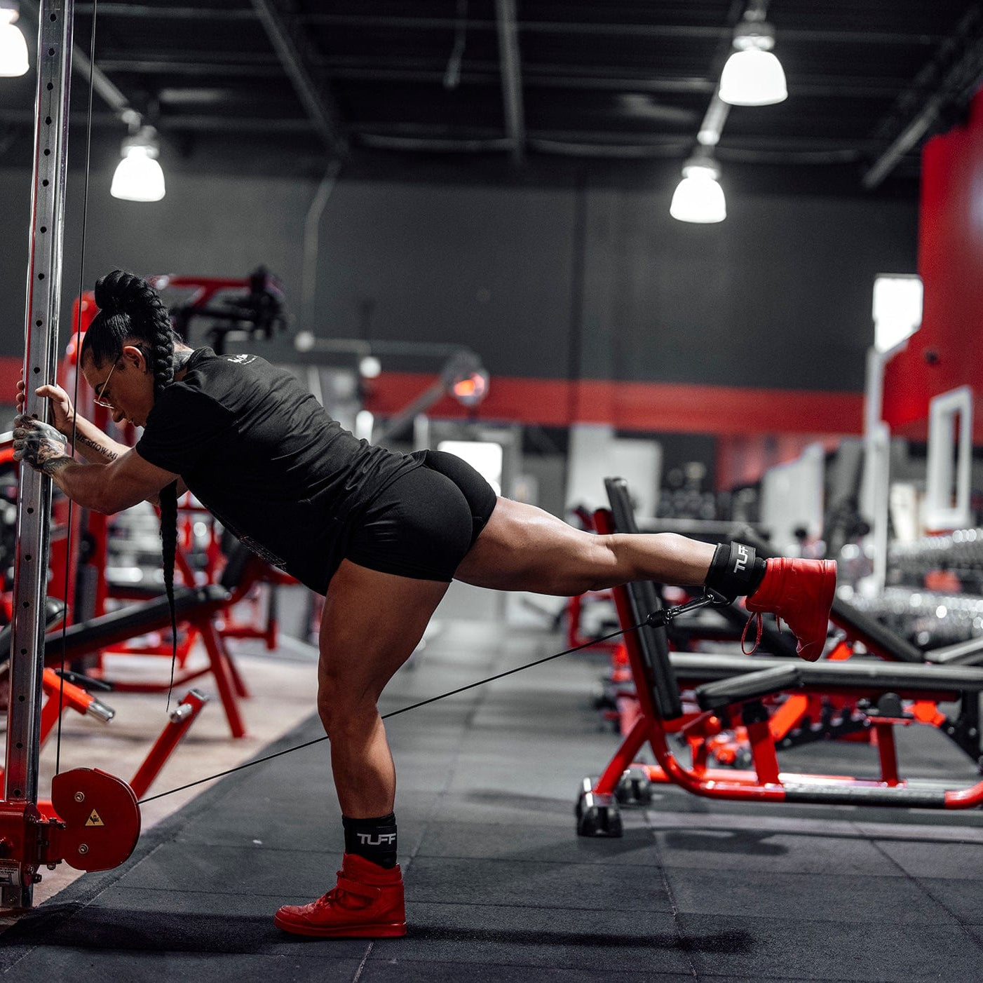 TUFF Ankle Straps for Cable Machine V2 TuffWraps.com