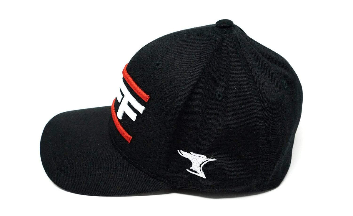 TUFF Bar&#39;d Black/White Flexfit Hat TuffWraps.com