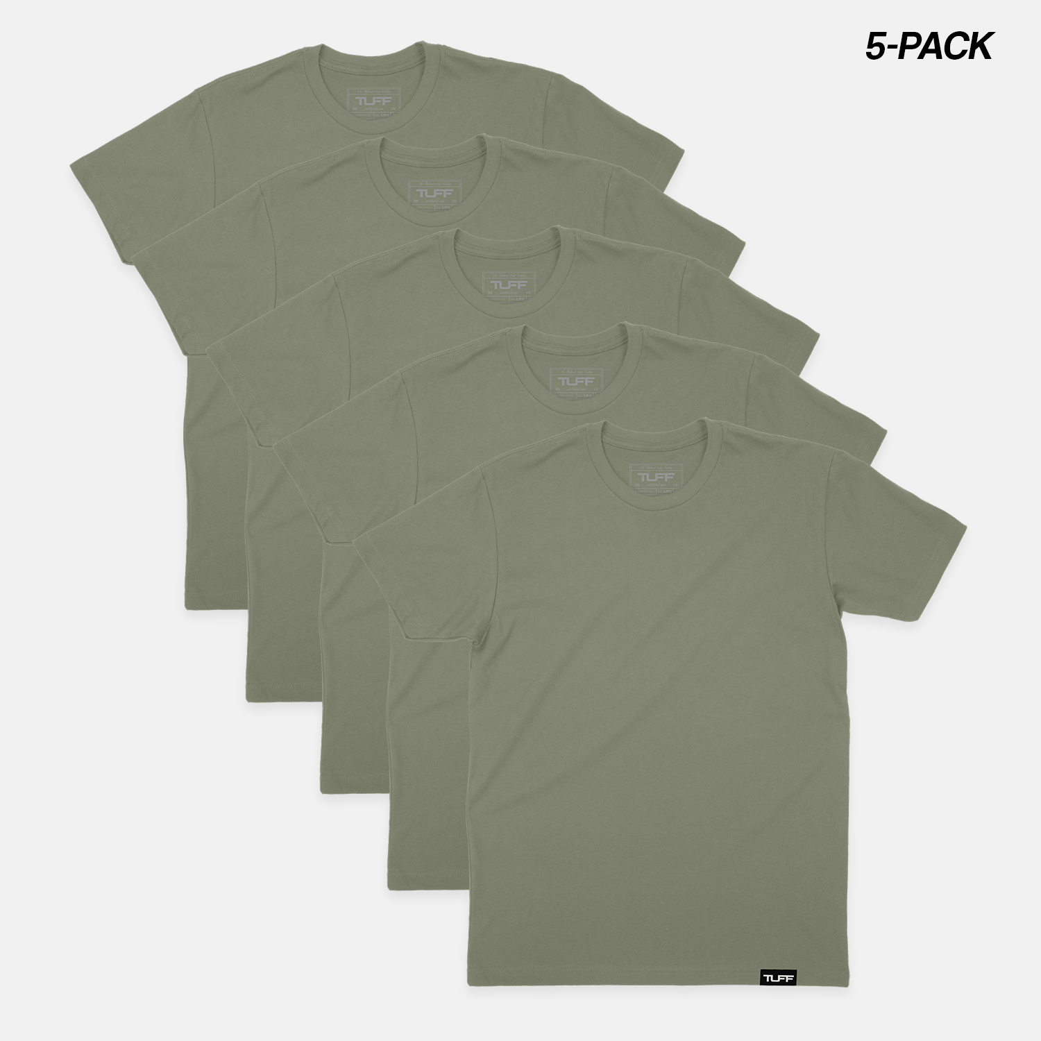 TUFF Basic Tee Bundle  (5-Pack) TUFF