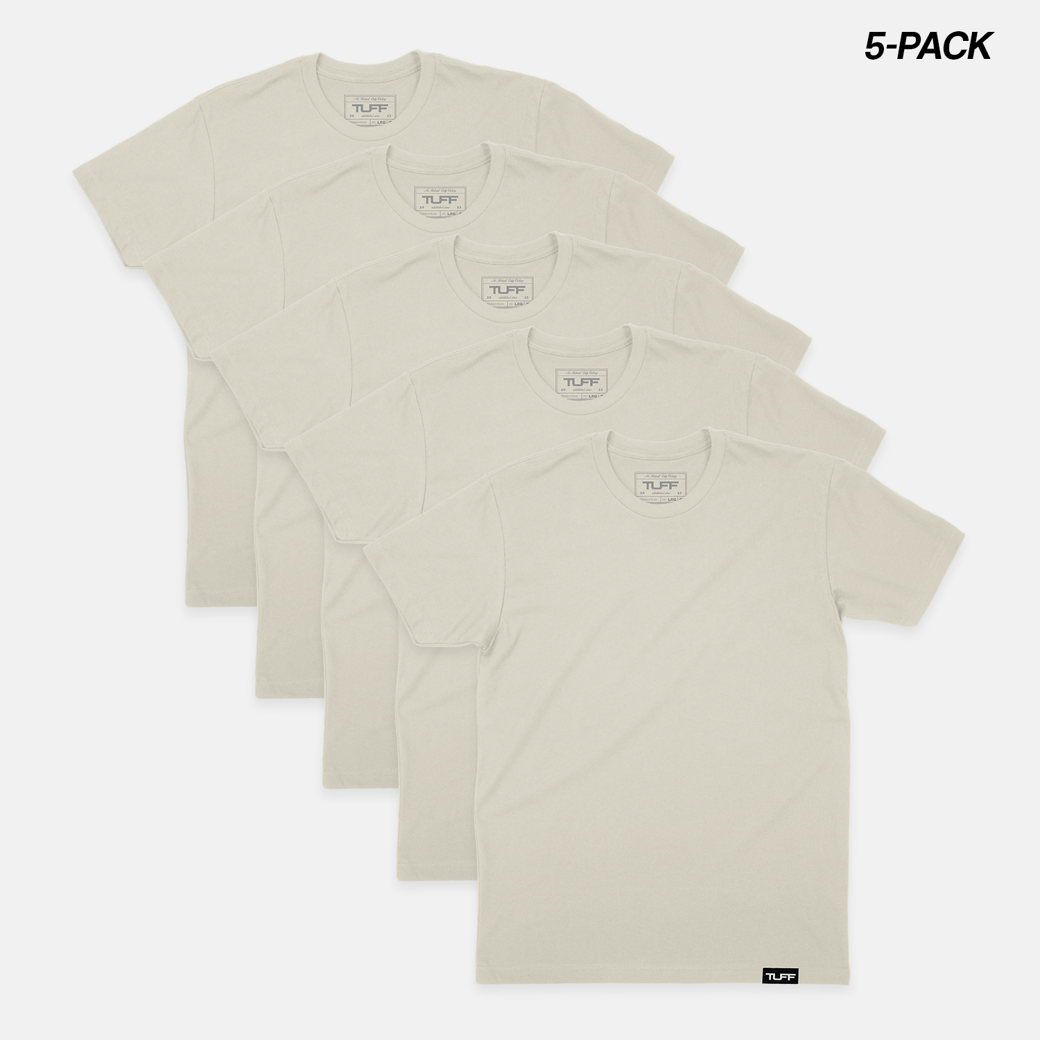 TUFF Basic Tee Bundle  (5-Pack) TUFF