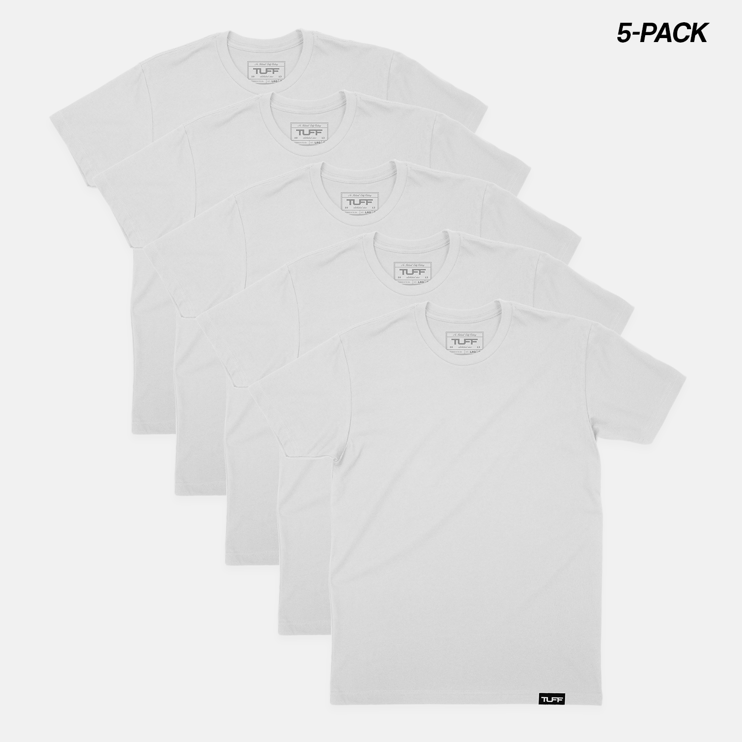 TUFF Basic Tee Bundle  (5-Pack) TUFF