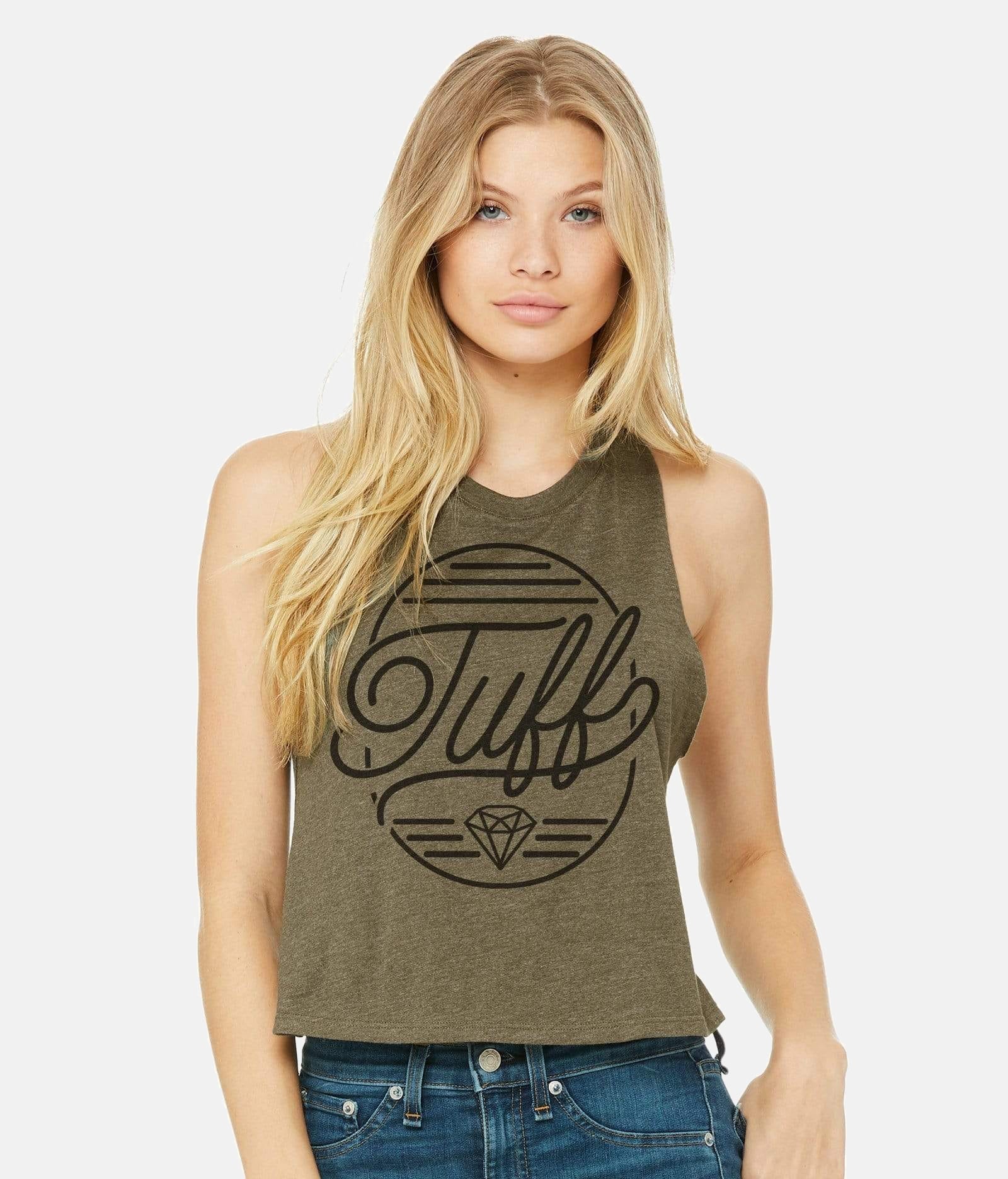 TUFF Diamond Racerback Crop Top TuffWraps.com