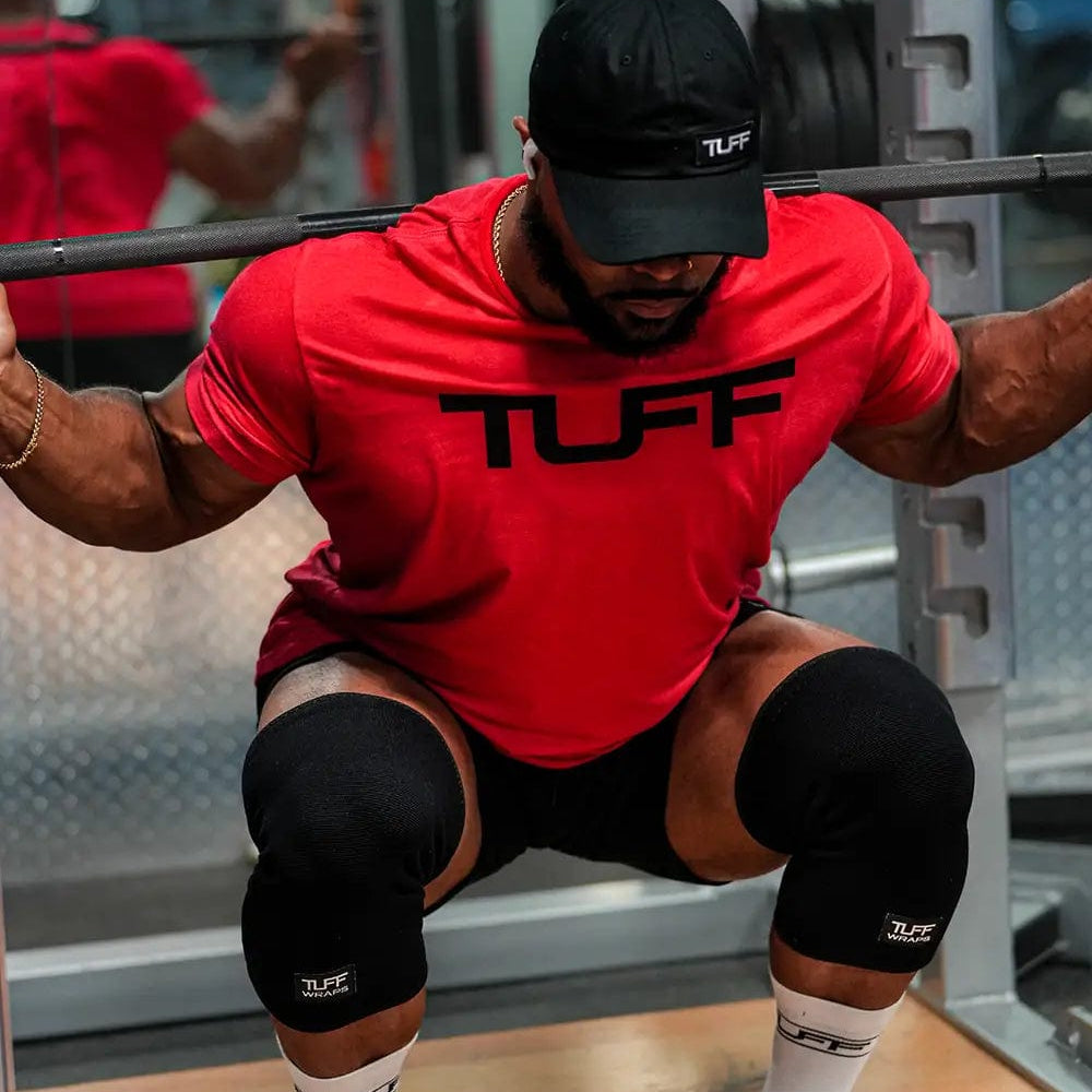 TUFF Double Ply Knee Sleeves All Black (pair) TuffWraps.com