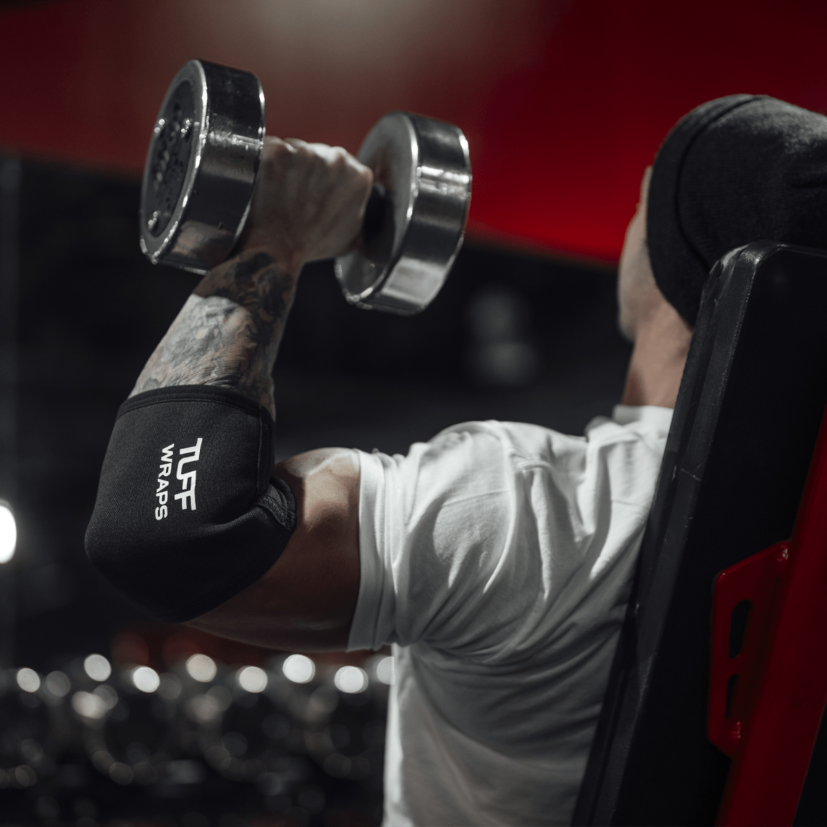 TUFF Elbow Sleeves 5mm All Black (pair) TuffWraps.com