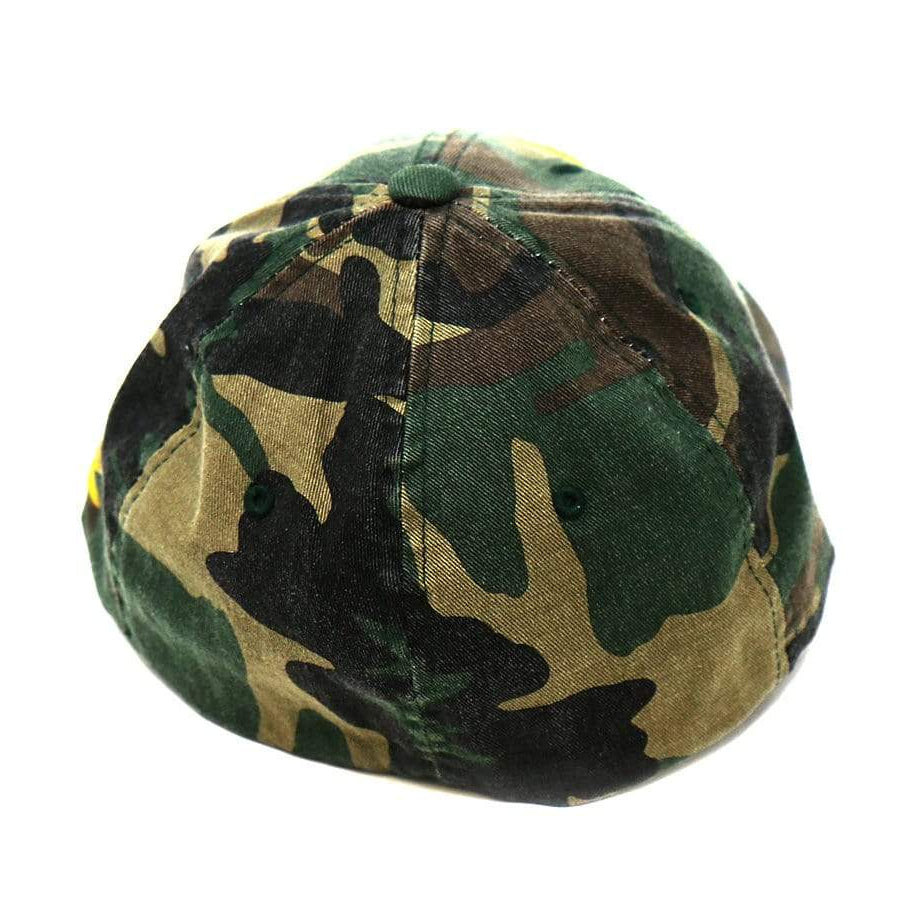 TUFF Gold Script Camo Flexfit Hat TuffWraps.com