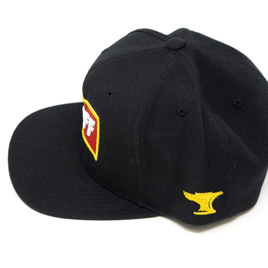TUFF High Octane Yellow/Red Snapback Hat TuffWraps.com