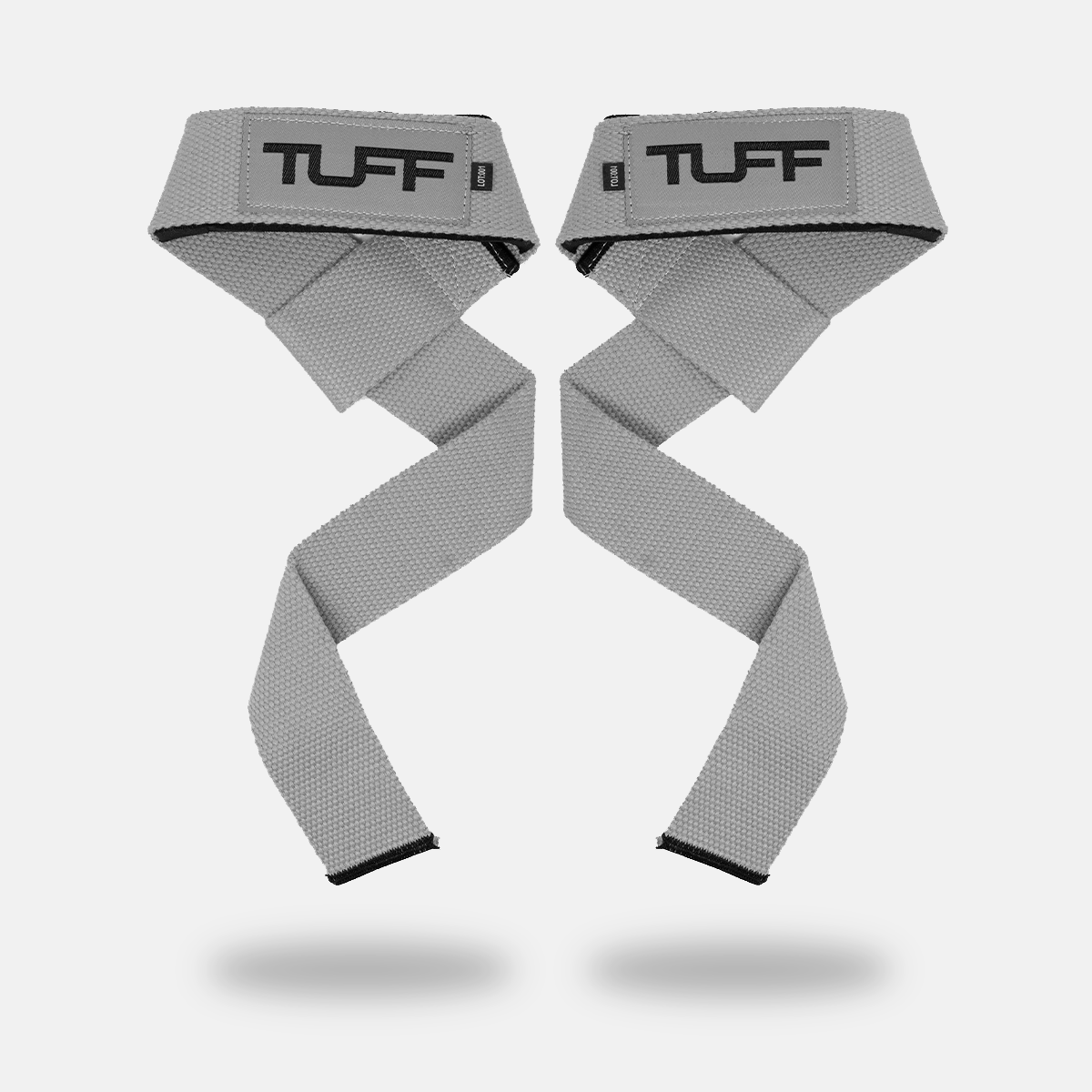 TUFF Lifting Straps | Premium Padded Lifting Straps With Neoprene Gray TuffWraps.com