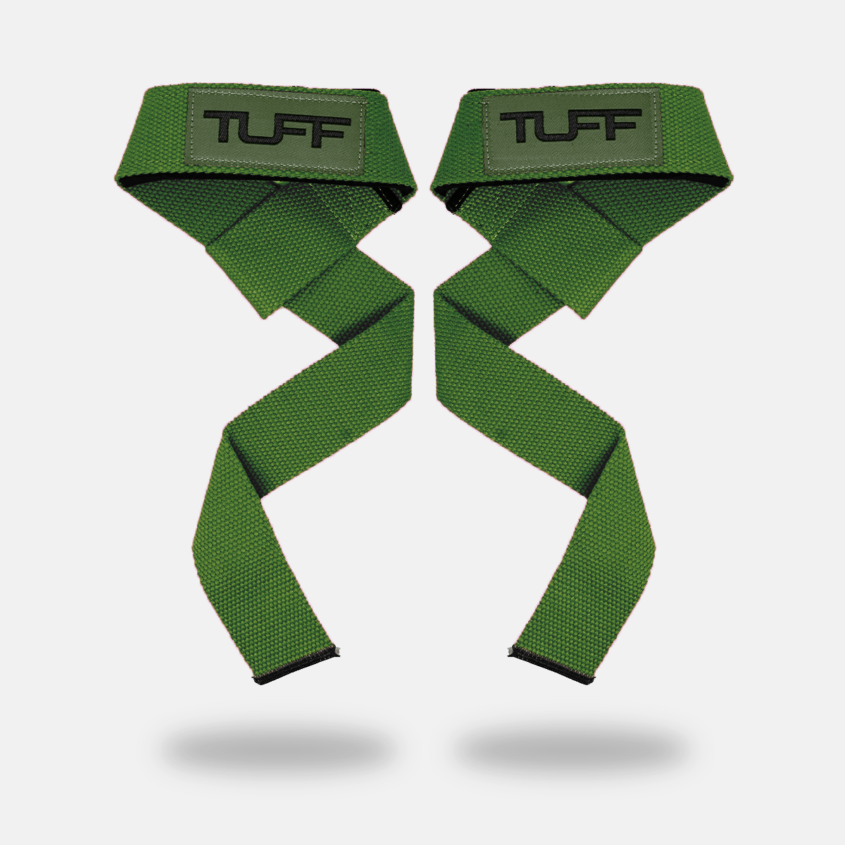 TUFF Lifting Straps | Premium Padded Lifting Straps With Neoprene Military Green TuffWraps.com