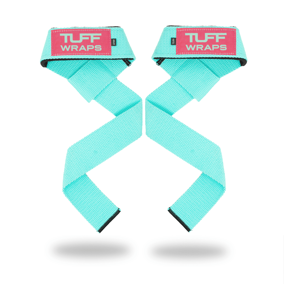 TUFF Lifting Straps Teal / Pink NO CAT