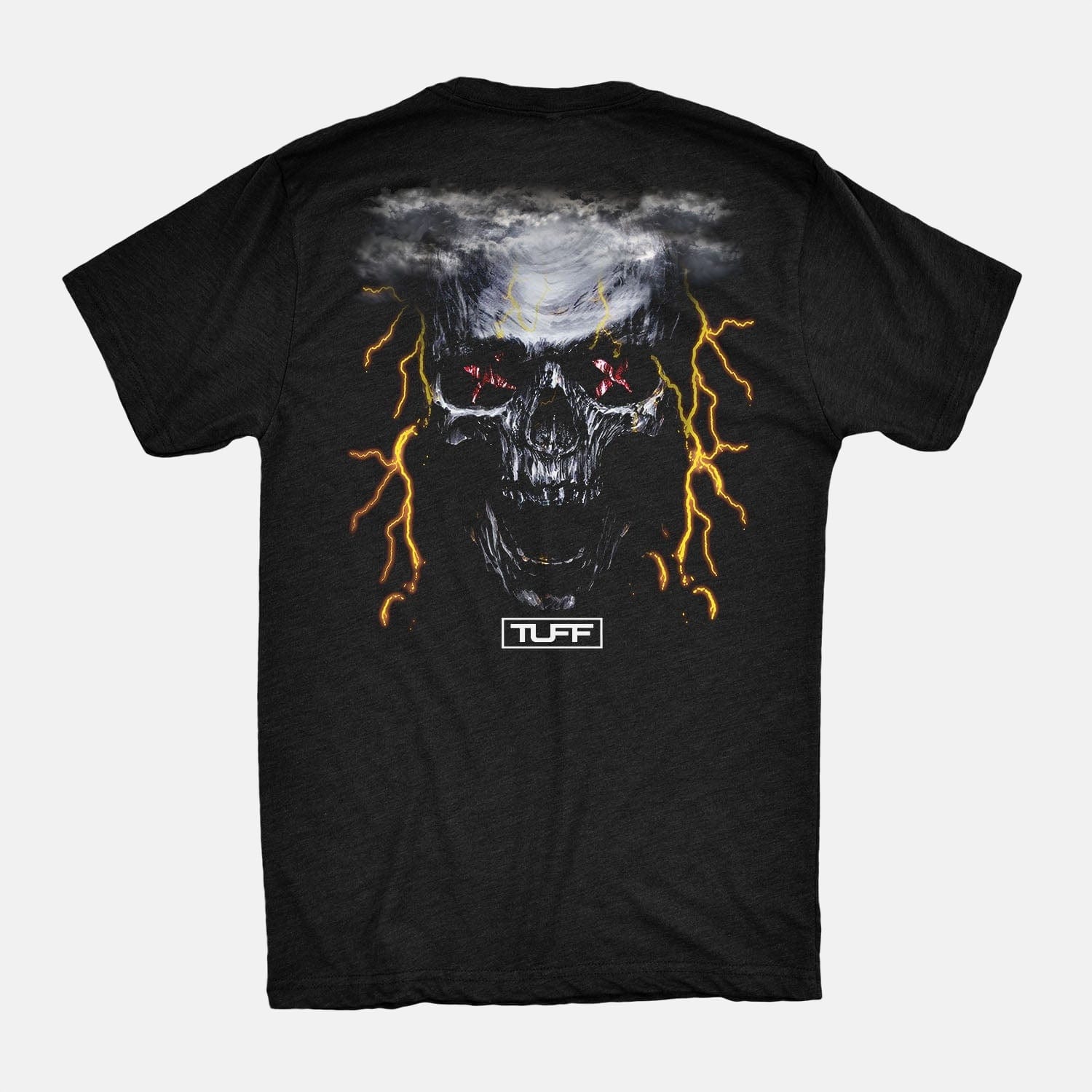TUFF Lightning Skull Tee Black / S TuffWraps.com