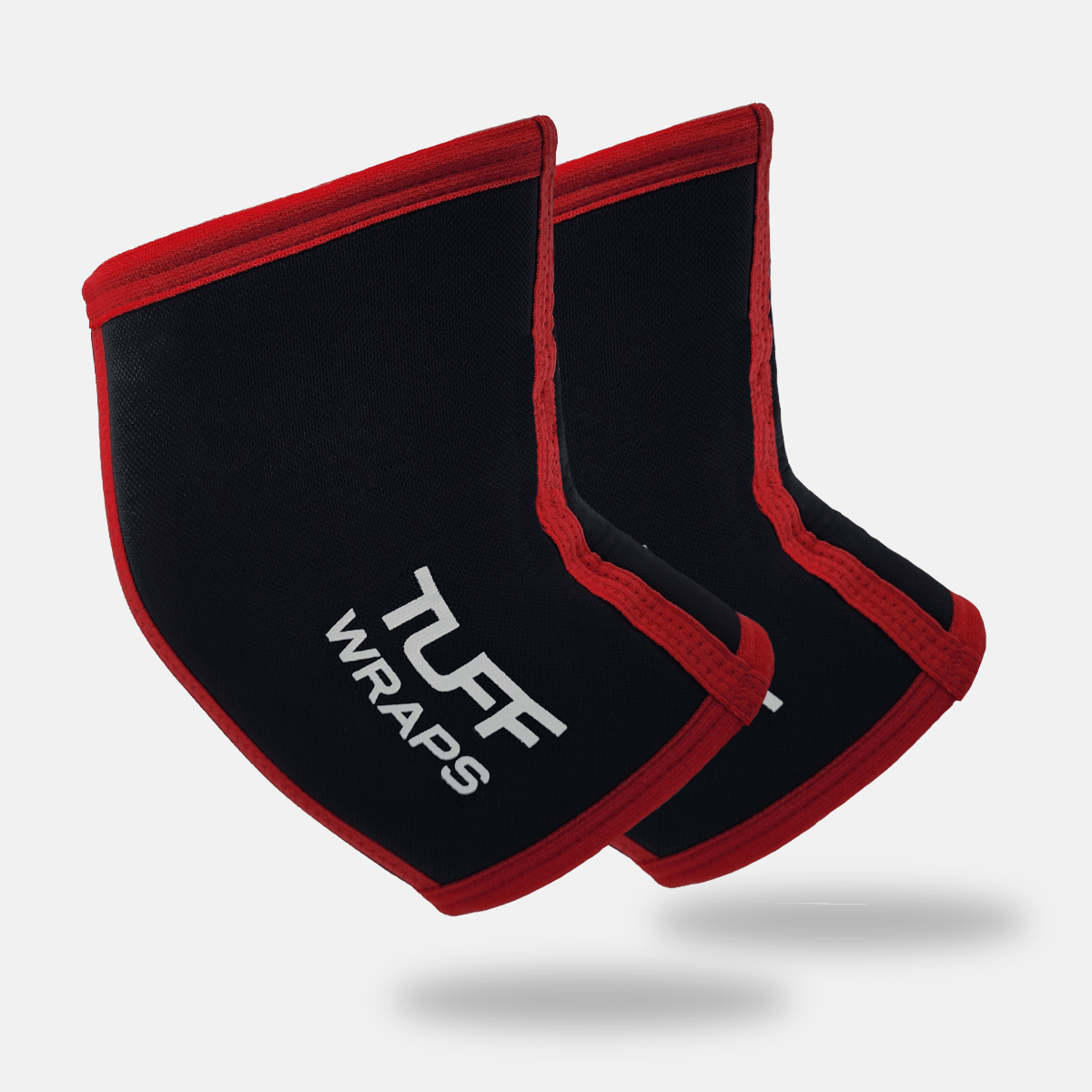 TUFF Power Elbow Sleeves 7mm (Black/Red) TuffWraps.com