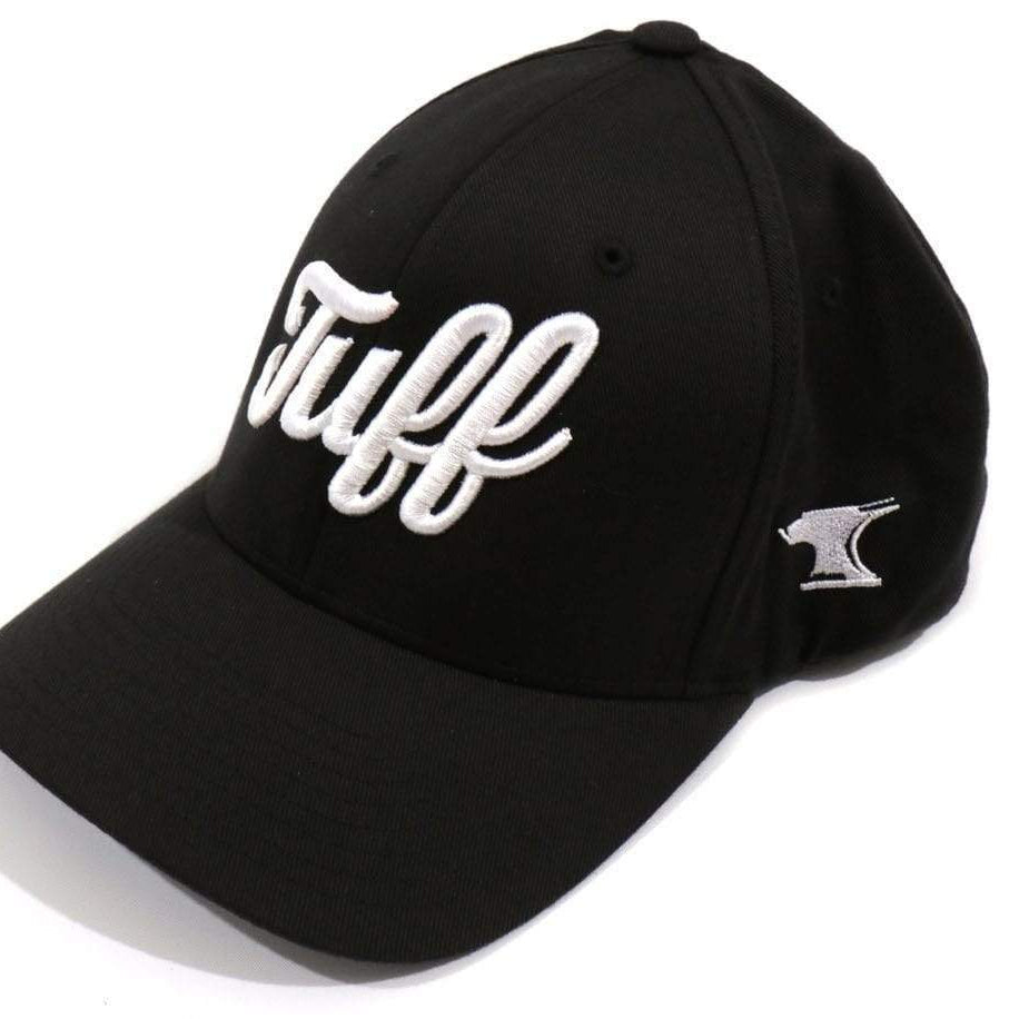 TUFF Script Black Flexfit Hat TuffWraps.com