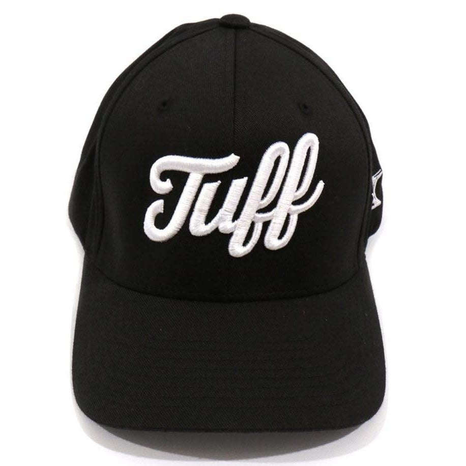 TUFF Script Black Flexfit Hat XS (6 5/8" - 7 1/8") / Black TuffWraps.com