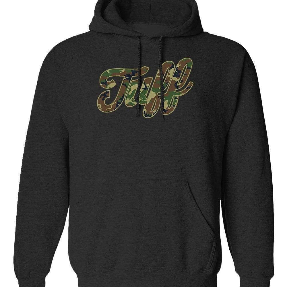 TUFF Script Camo Hooded Sweatshirt XS / Black TuffWraps.com