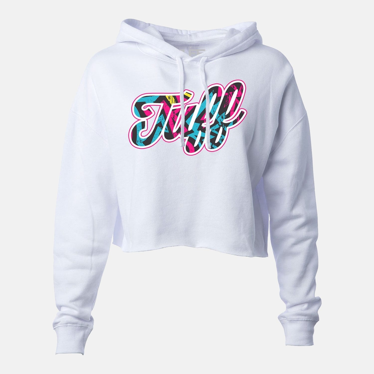TUFF Script Graffiti Hooded Cropped Fleece TuffWraps.com