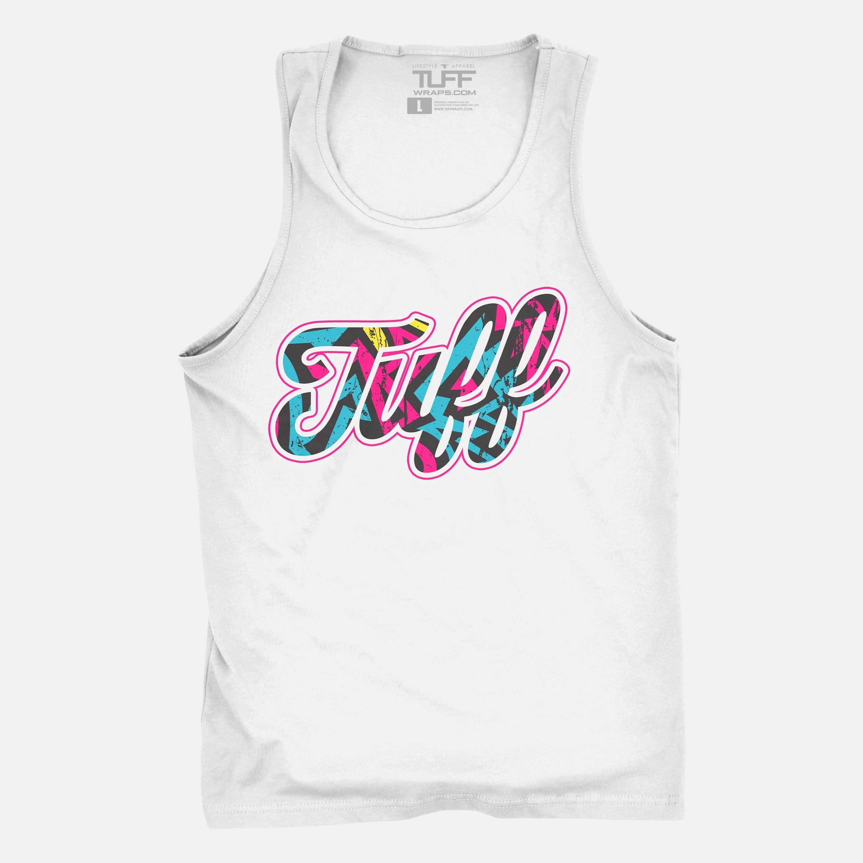 TUFF Script Graffiti Tank White / S TuffWraps.com