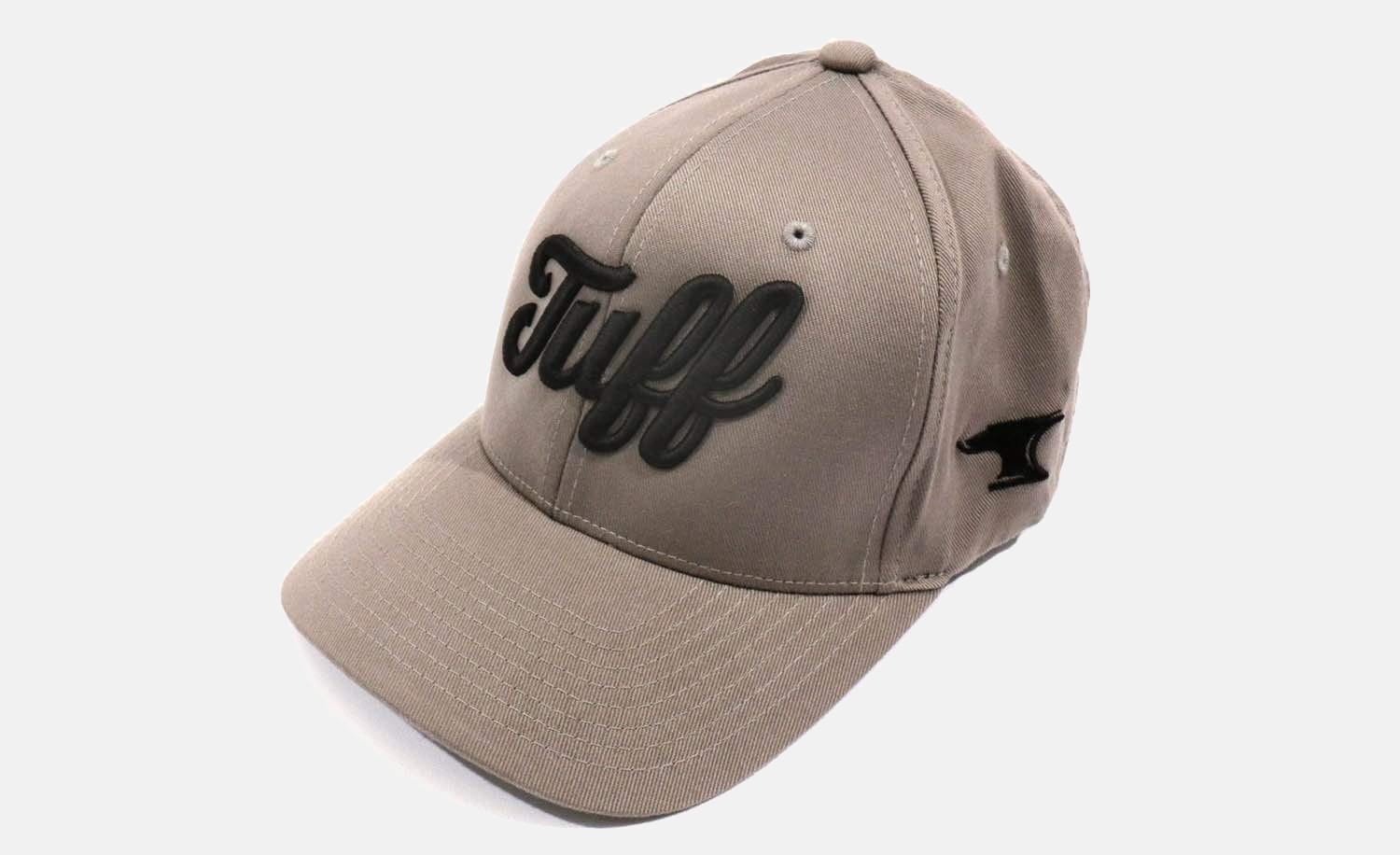 TUFF Script Gray Flexfit Hat TuffWraps.com