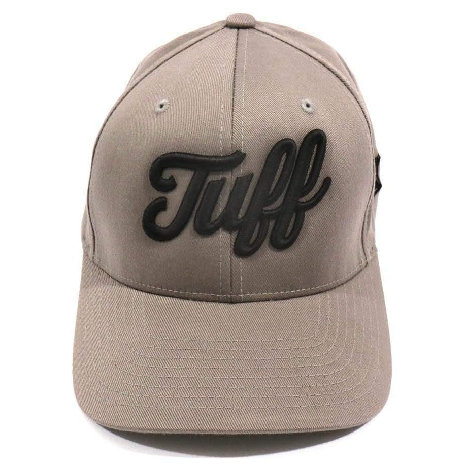 TUFF Script Gray Flexfit Hat S/M (6 3/4"-7 1/4") / Dark Gray TuffWraps.com