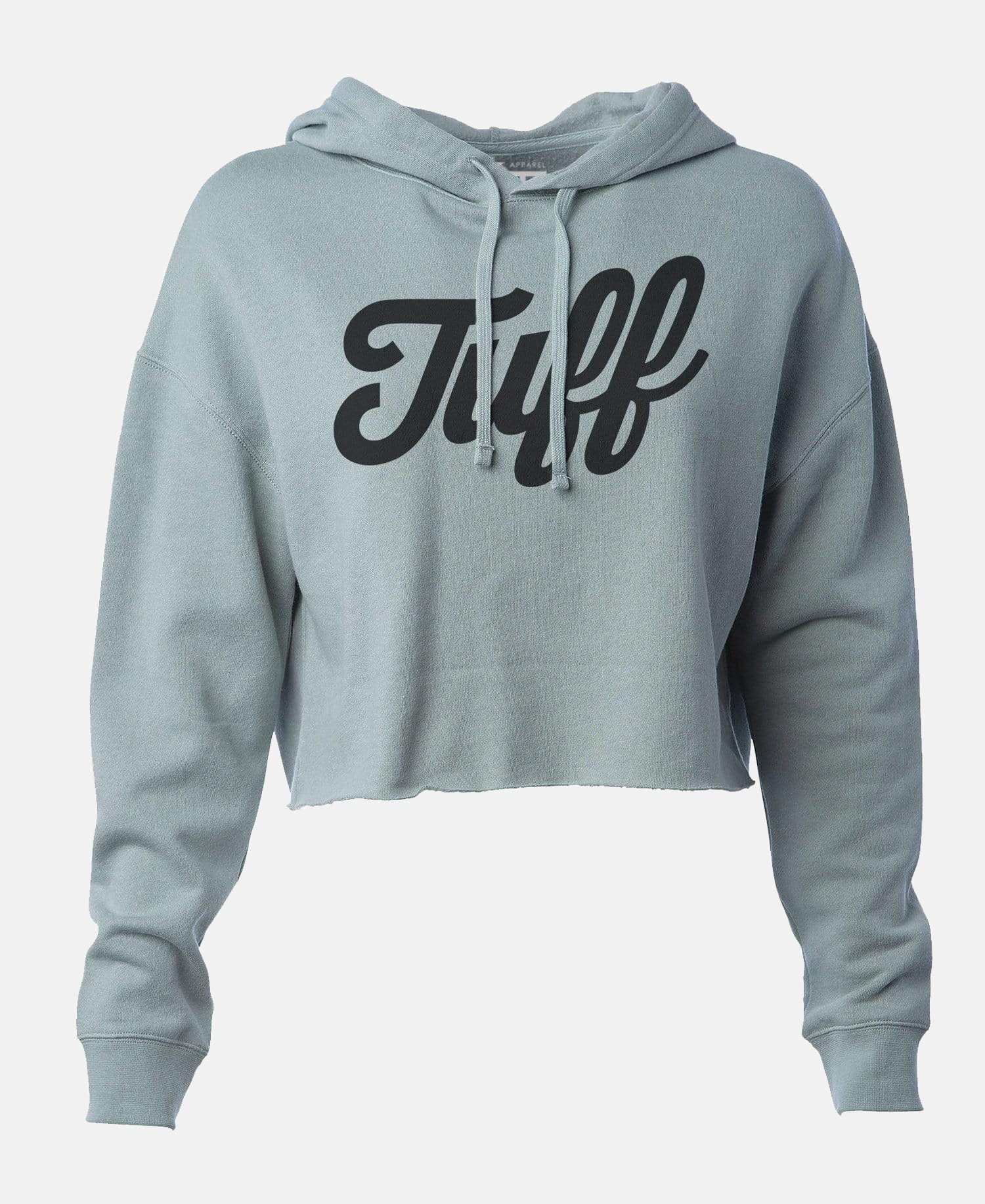 TUFF Script Hooded Cropped Fleece Sage Green / XS TuffWraps.com