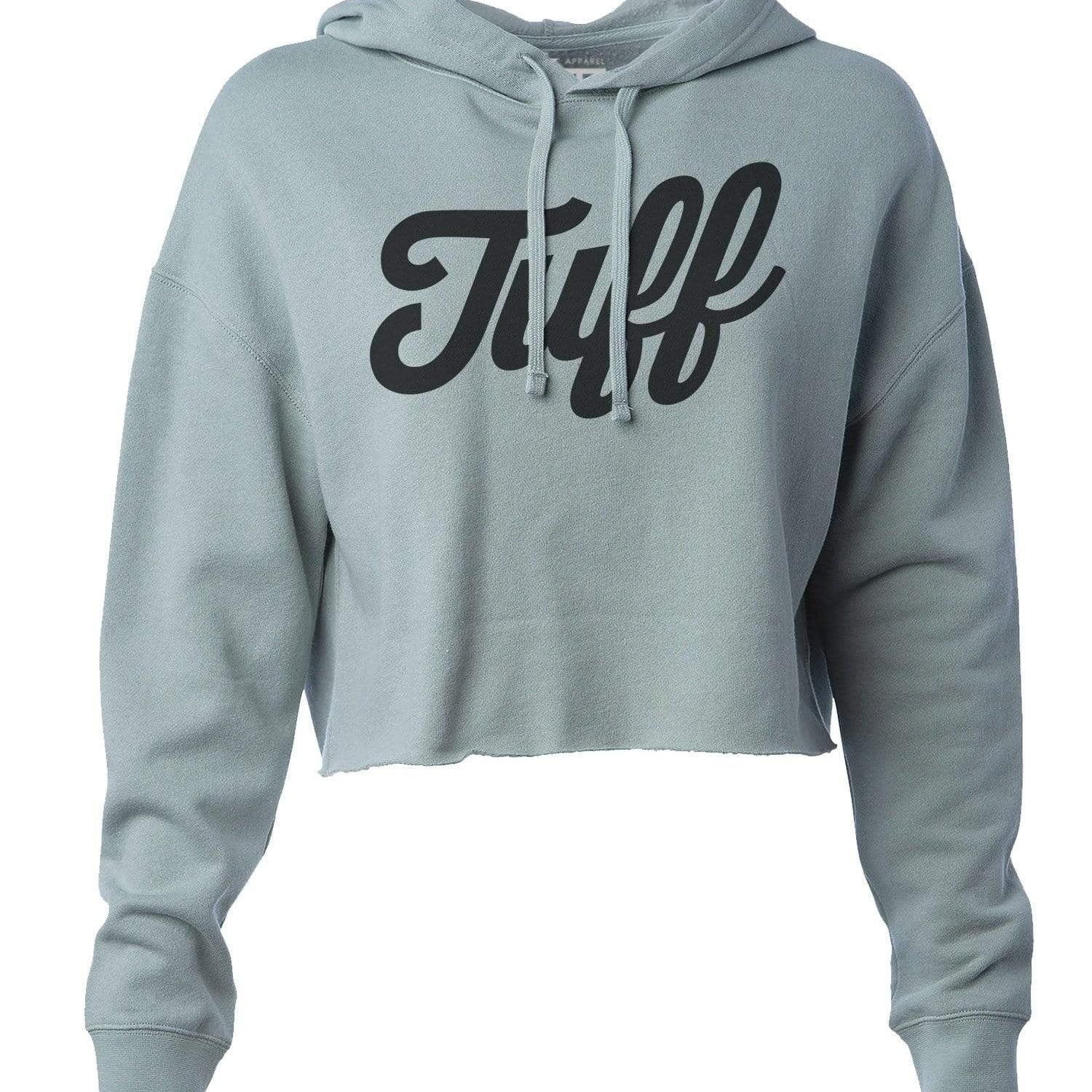 TUFF Script Hooded Cropped Fleece XS / Sage Green TuffWraps.com