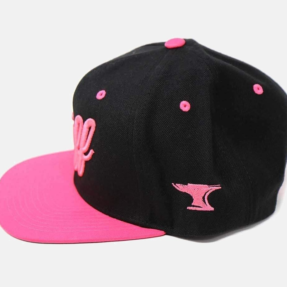 TUFF Script Pink v2 Snapback Hat TuffWraps.com