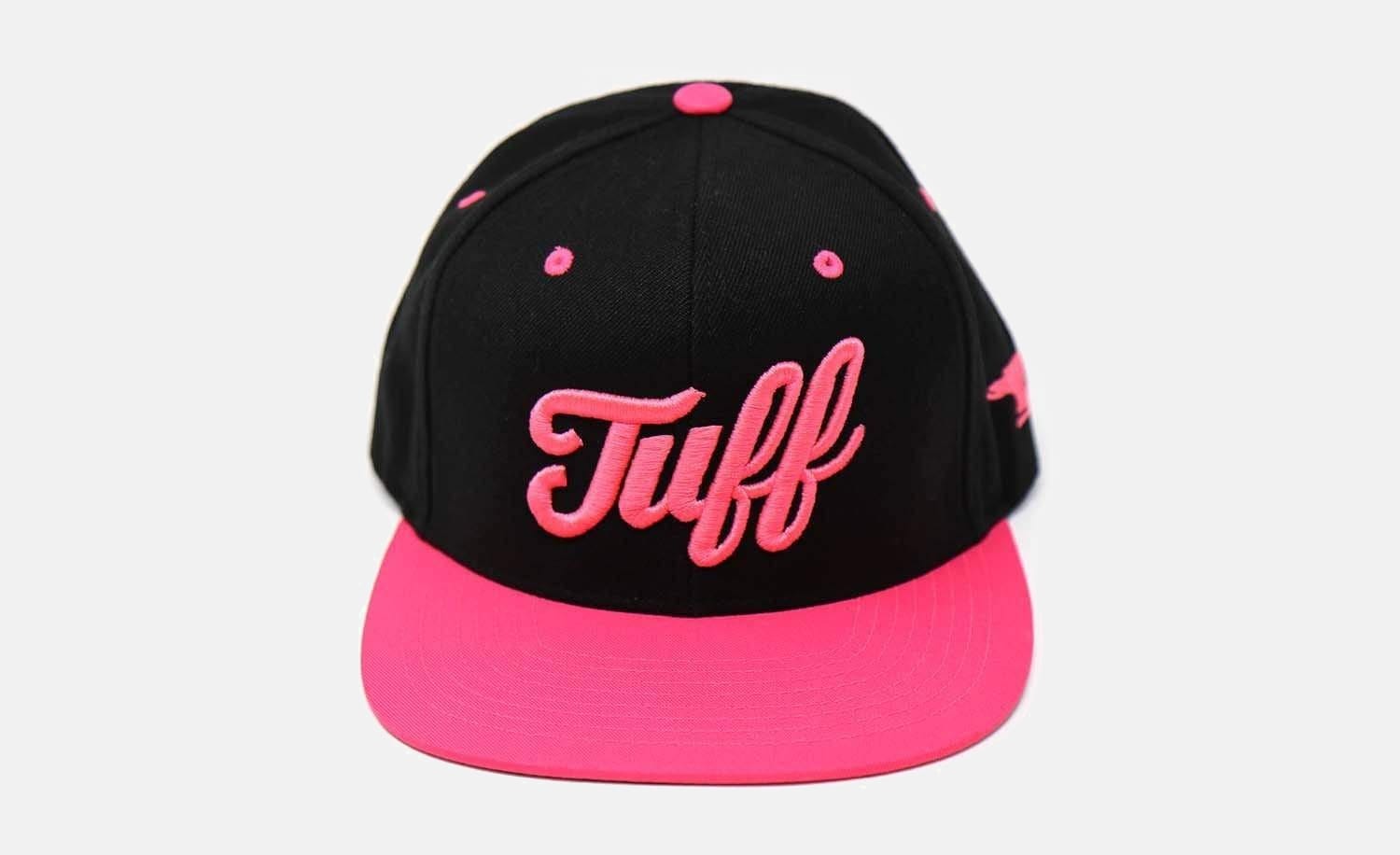 TUFF Script Pink v2 Snapback Hat TuffWraps.com