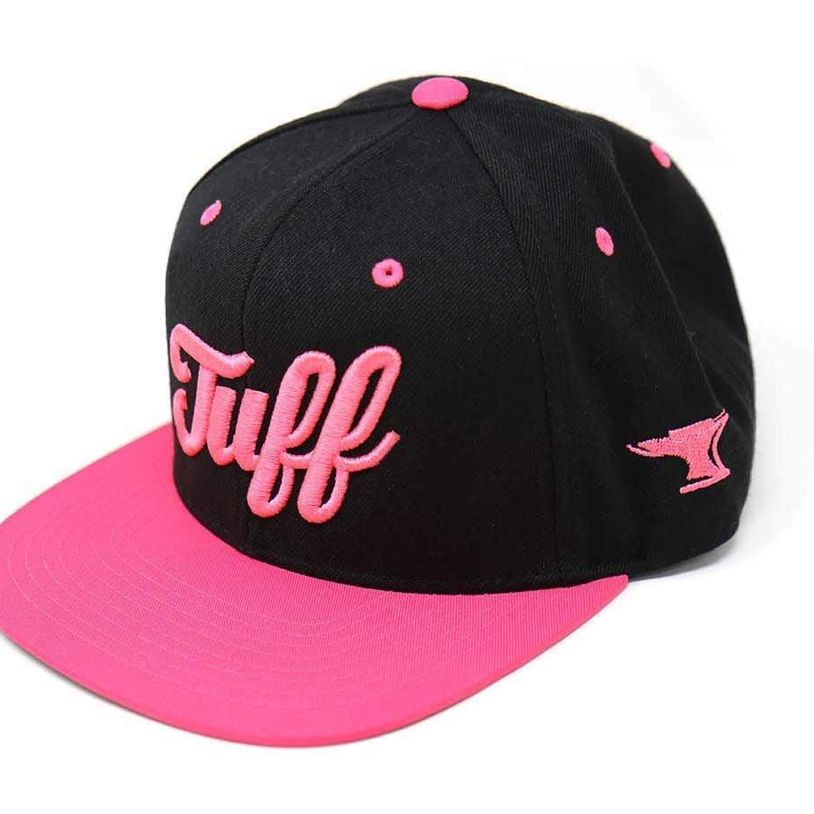 TUFF Script Pink v2 Snapback Hat TuffWraps.com