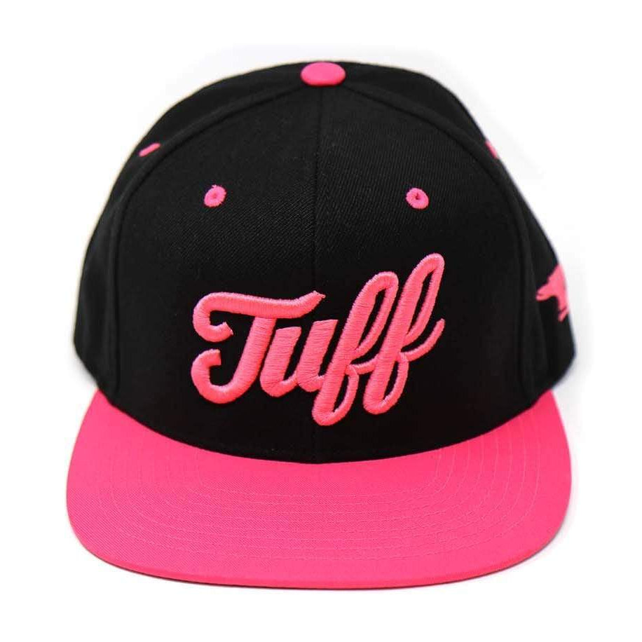 TUFF Script Pink v2 Snapback Hat TuffWraps.com