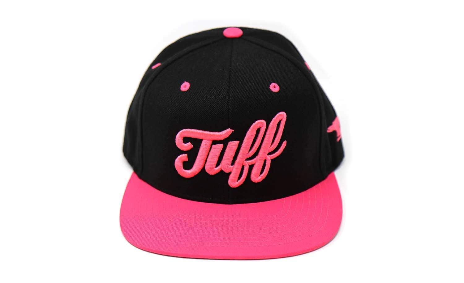 TUFF Script Pink v2 Snapback Hat TuffWraps.com