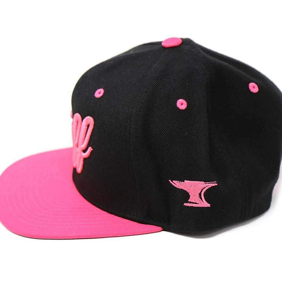 TUFF Script Pink v2 Snapback Hat TuffWraps.com