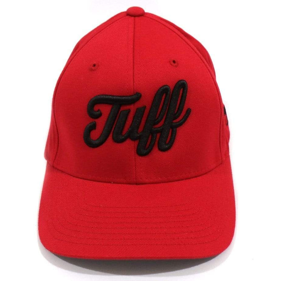 TUFF Script Red Flexfit Hat S/M (6 3/4"-7 1/4") / Red TuffWraps.com