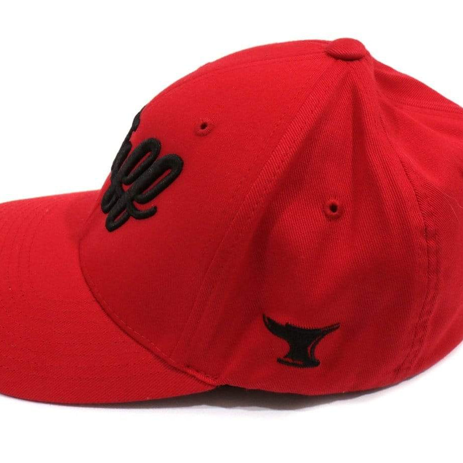 TUFF Script Red Flexfit Hat TuffWraps.com