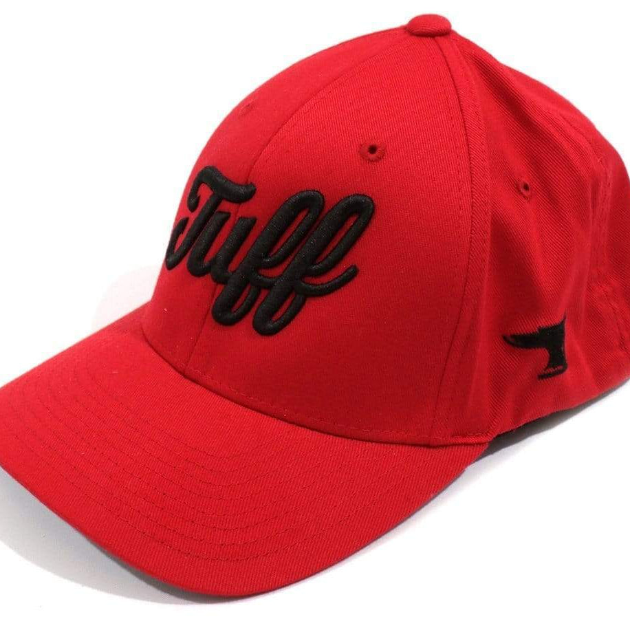 TUFF Script Red Flexfit Hat TuffWraps.com