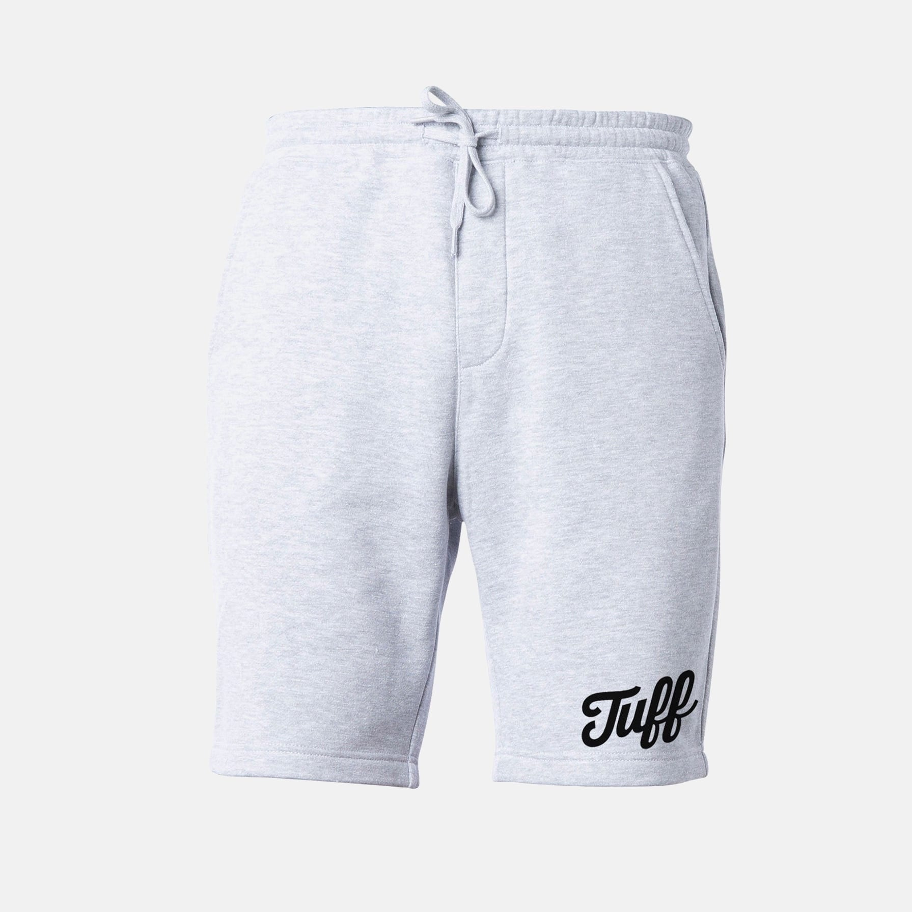 TUFF Script Tapered Fleece Shorts Gray / XS TuffWraps.com