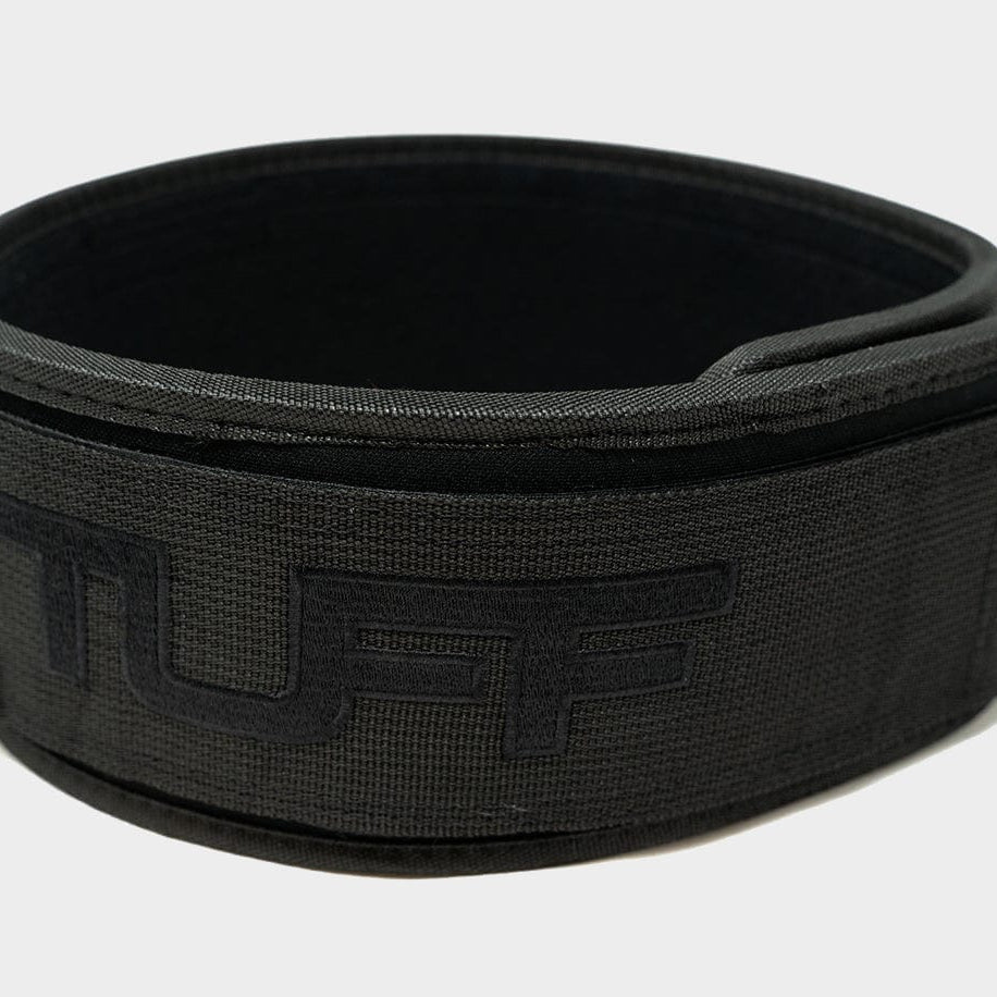 TUFF Self Locking Weightlifting Belt - All Black (FINAL SALE) TuffWraps.com