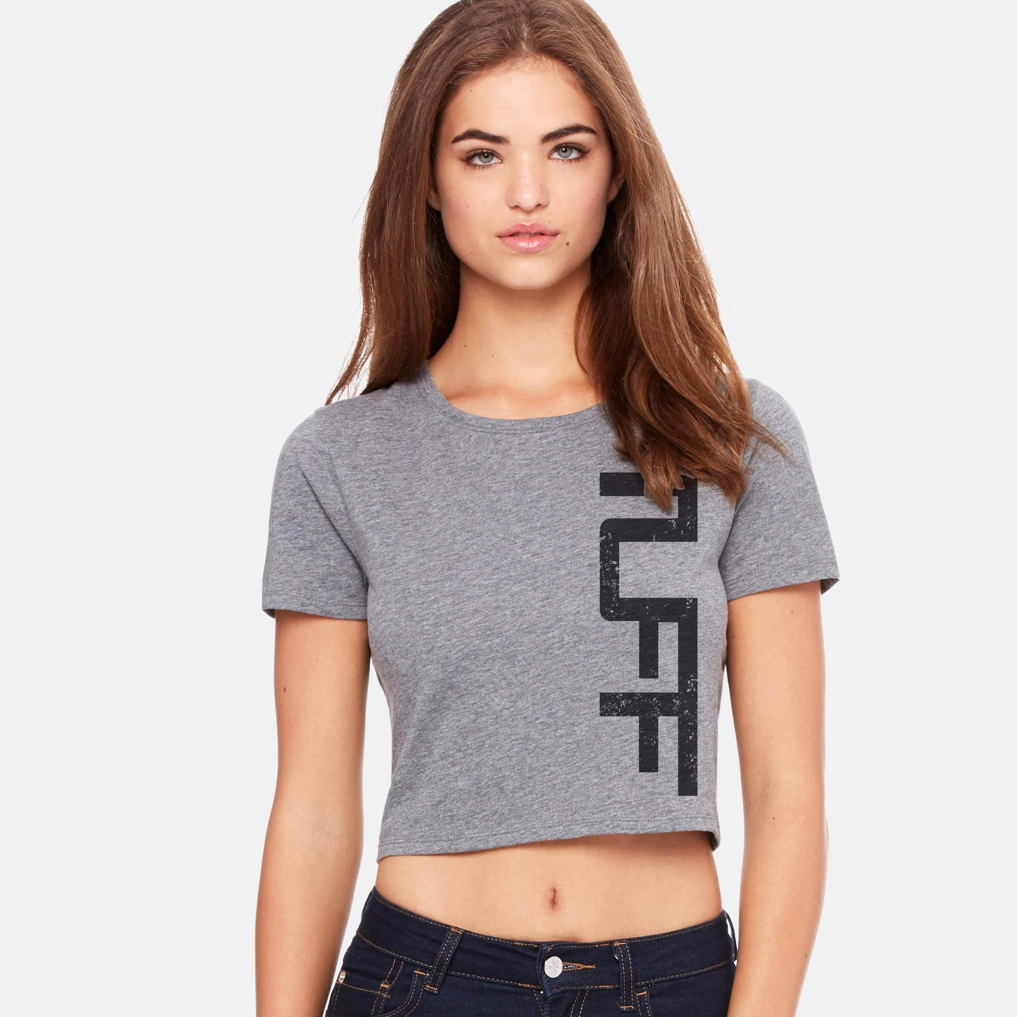 TUFF Side Crop Top Heather Gray / XS/S TuffWraps.com