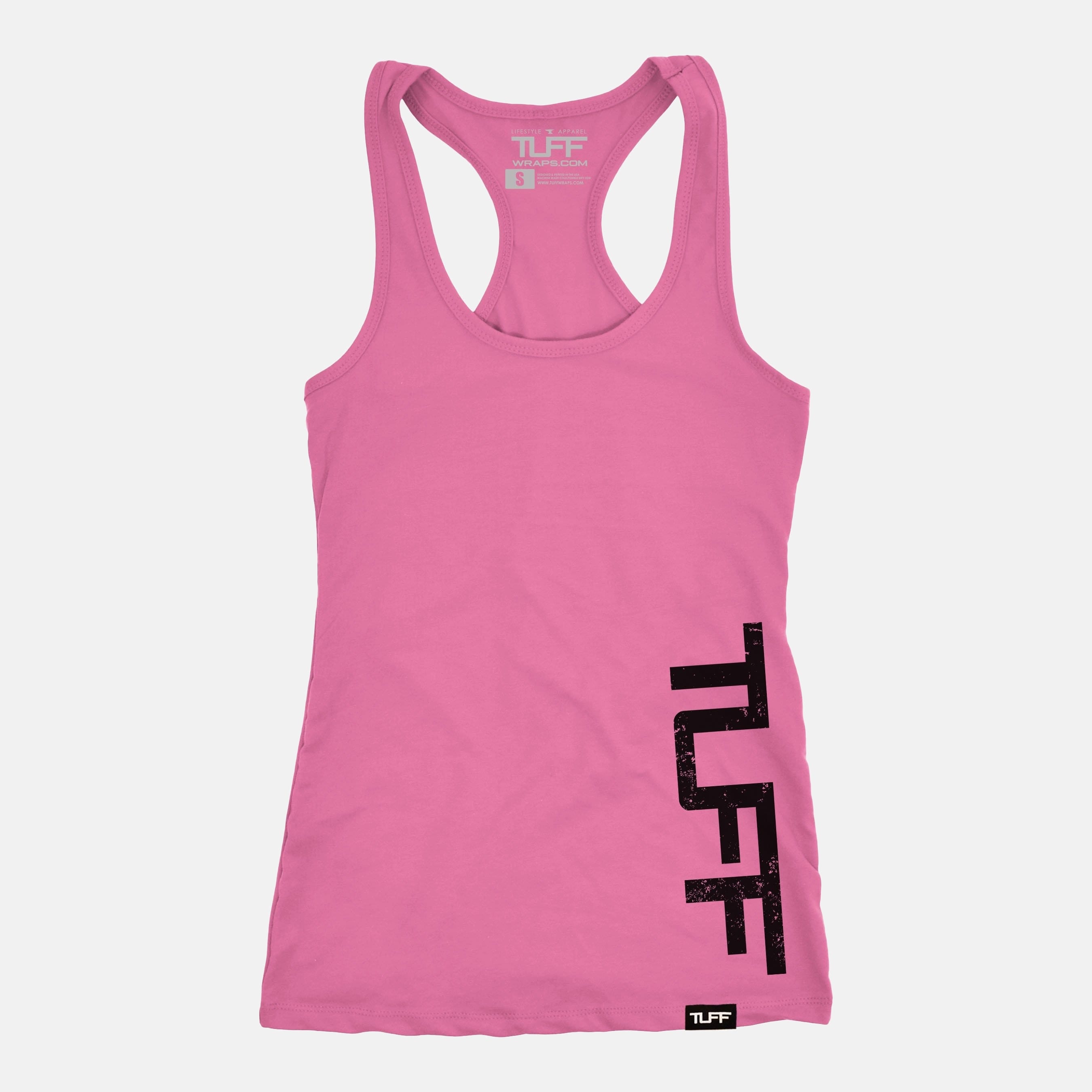 TUFF Side Racerback Tank Hot Pink / XS TuffWraps.com