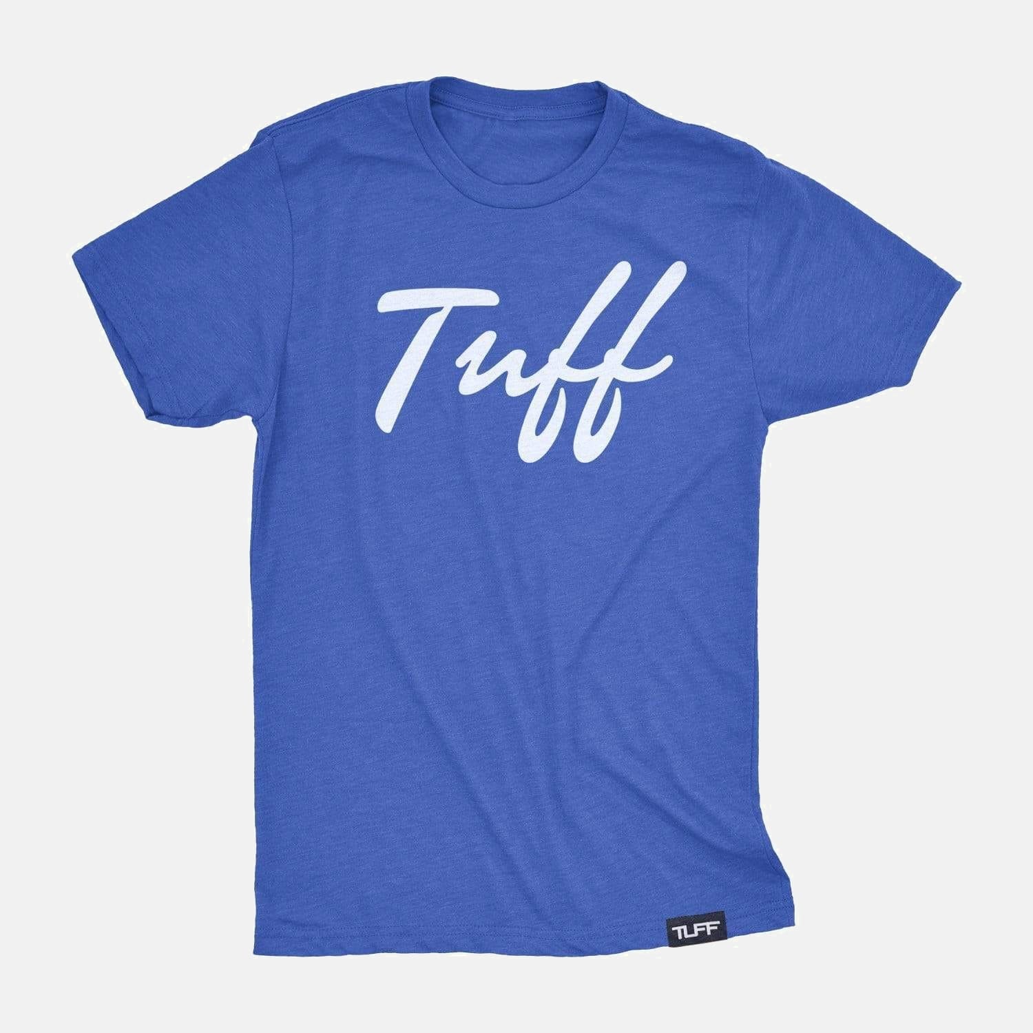 TUFF Thin Script Tee Vintage Blue / S TuffWraps.com