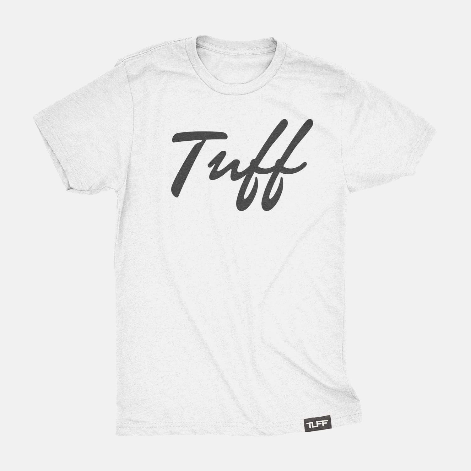 TUFF Thin Script Tee White / S TuffWraps.com