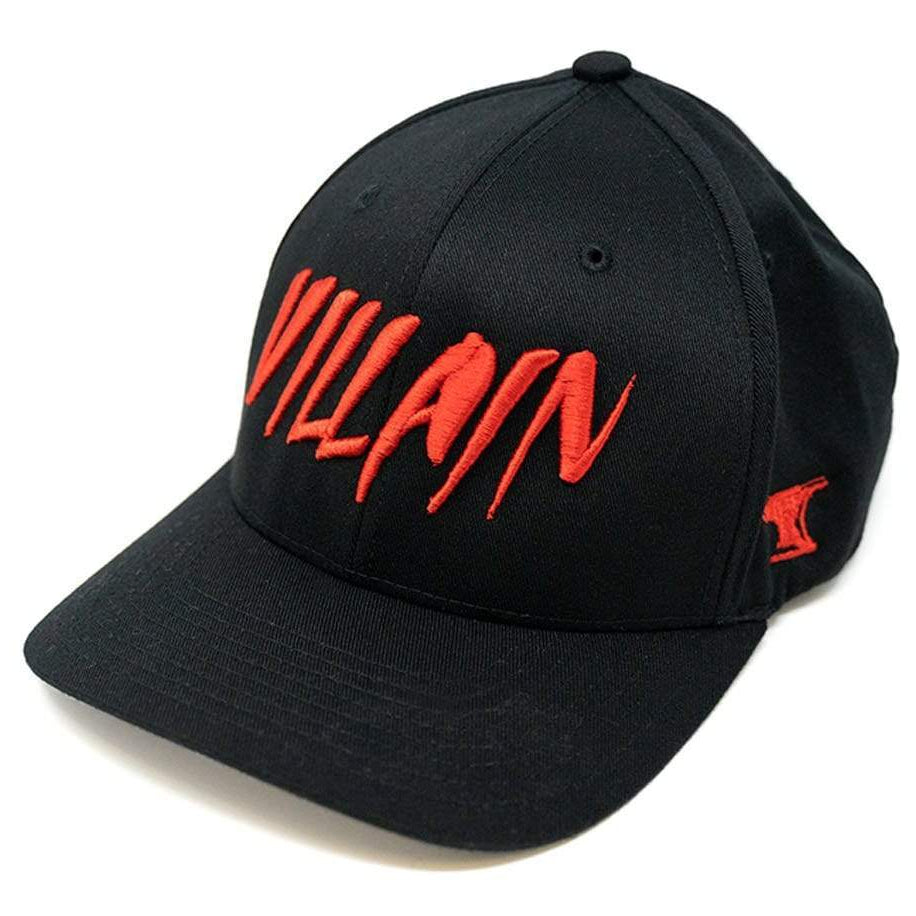 Villain Black Flexfit Hat (Red) TuffWraps.com