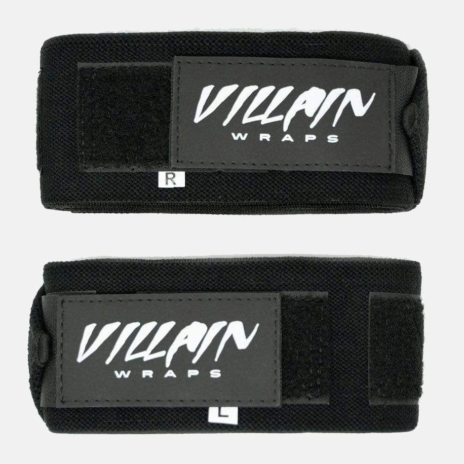 Villain Elbow Wraps - All Black TuffWraps.com