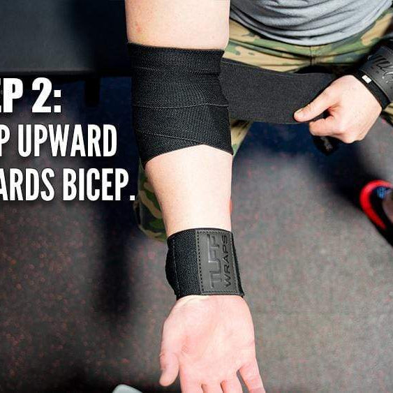 Villain Elbow Wraps - All Black TuffWraps.com