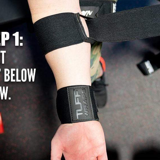 Villain Elbow Wraps - All Black TuffWraps.com