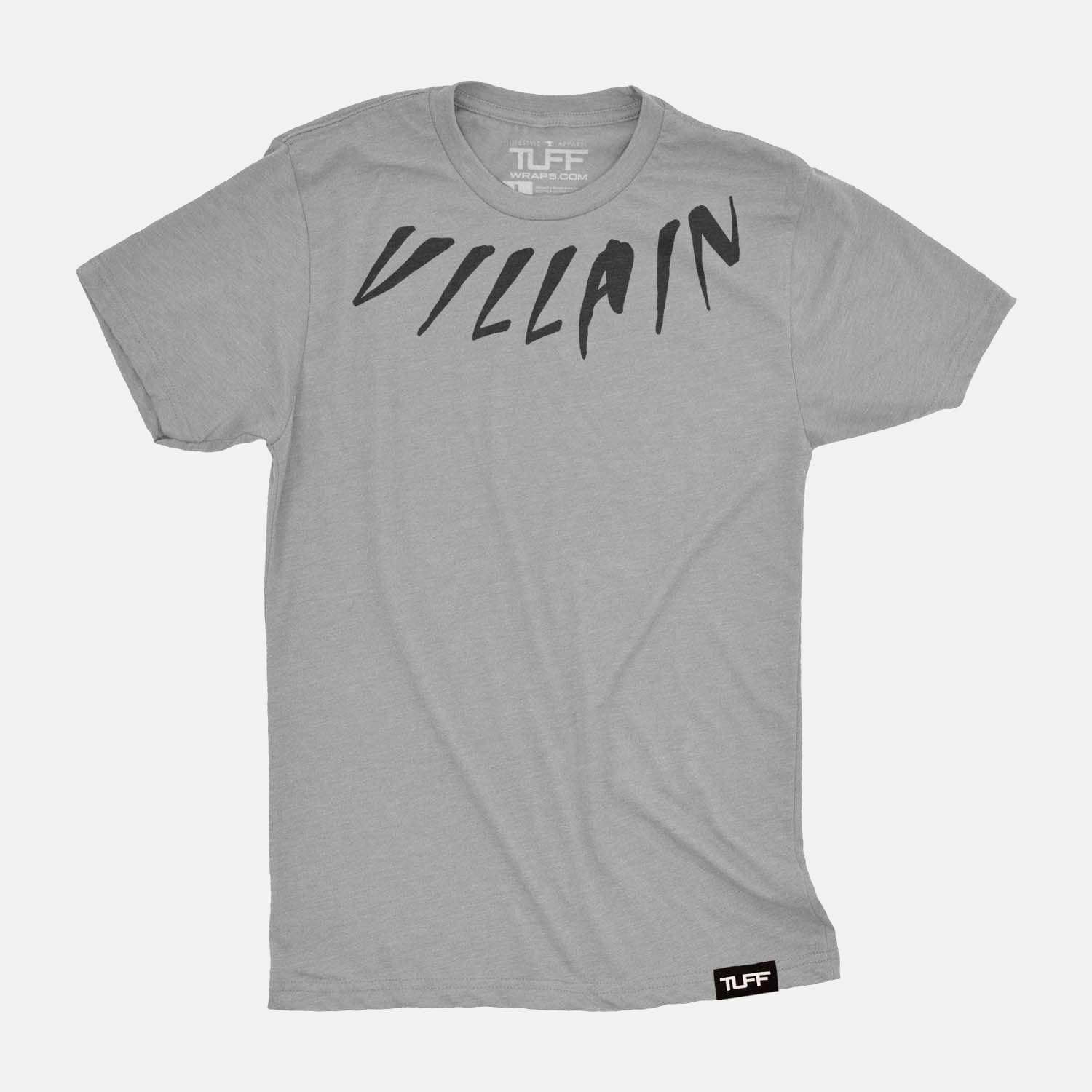Villain Neck Tee Heather Gray / S TuffWraps.com