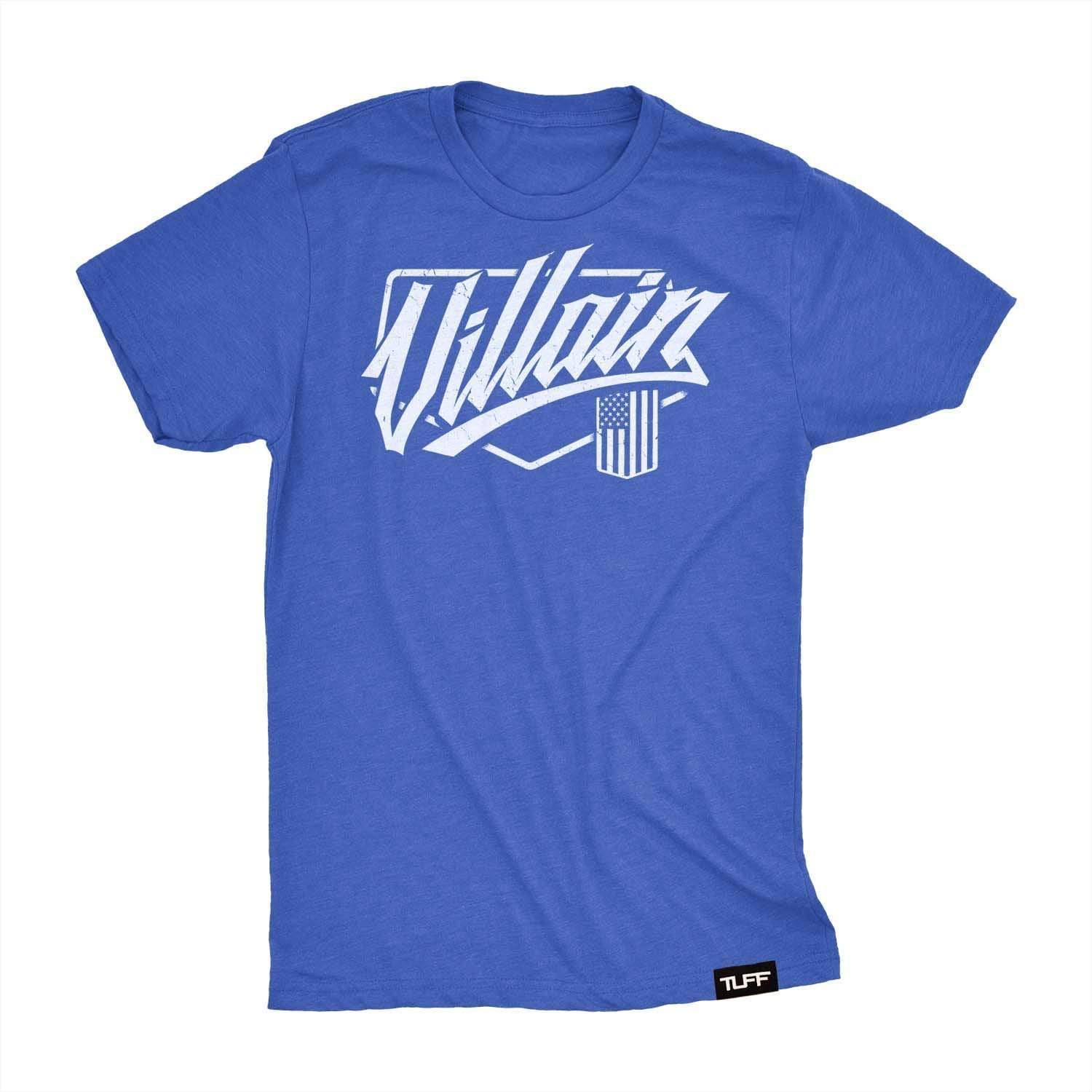 Villain Script Tee S / Vintage Royal TuffWraps.com