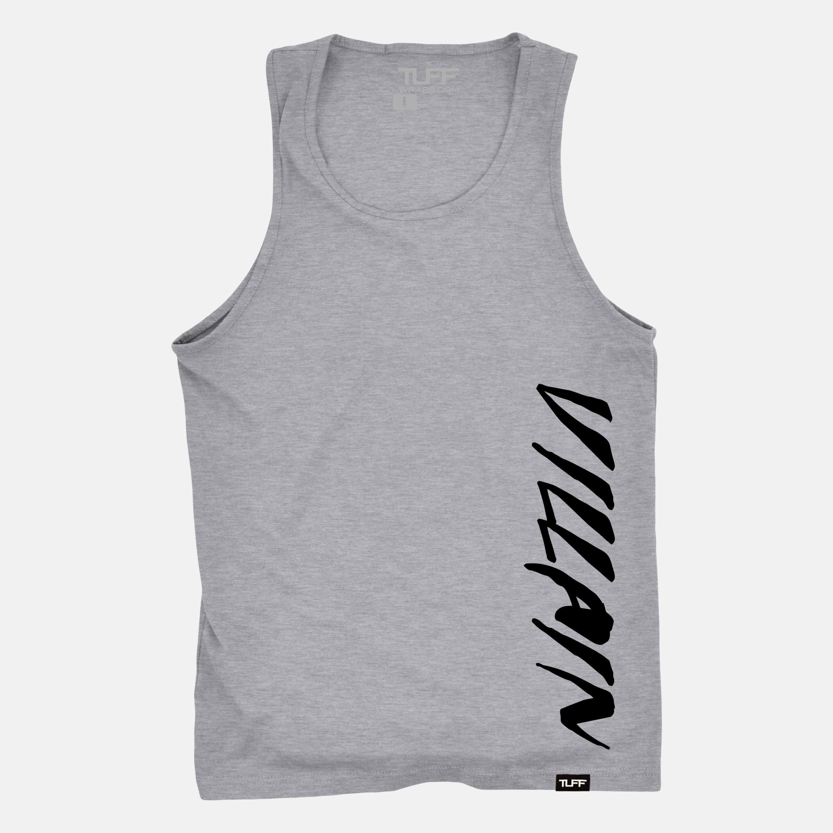 Villain Side Tank Heather Gray / S TuffWraps.com