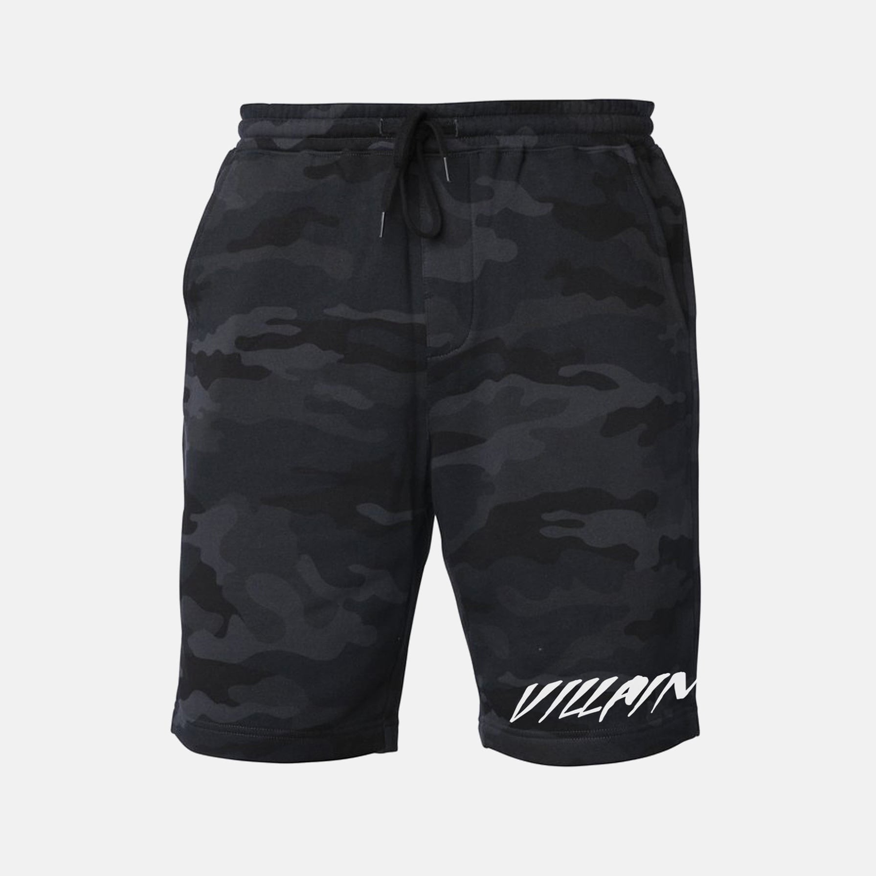 Villain Tapered Fleece Shorts Black Camo / XS TuffWraps.com