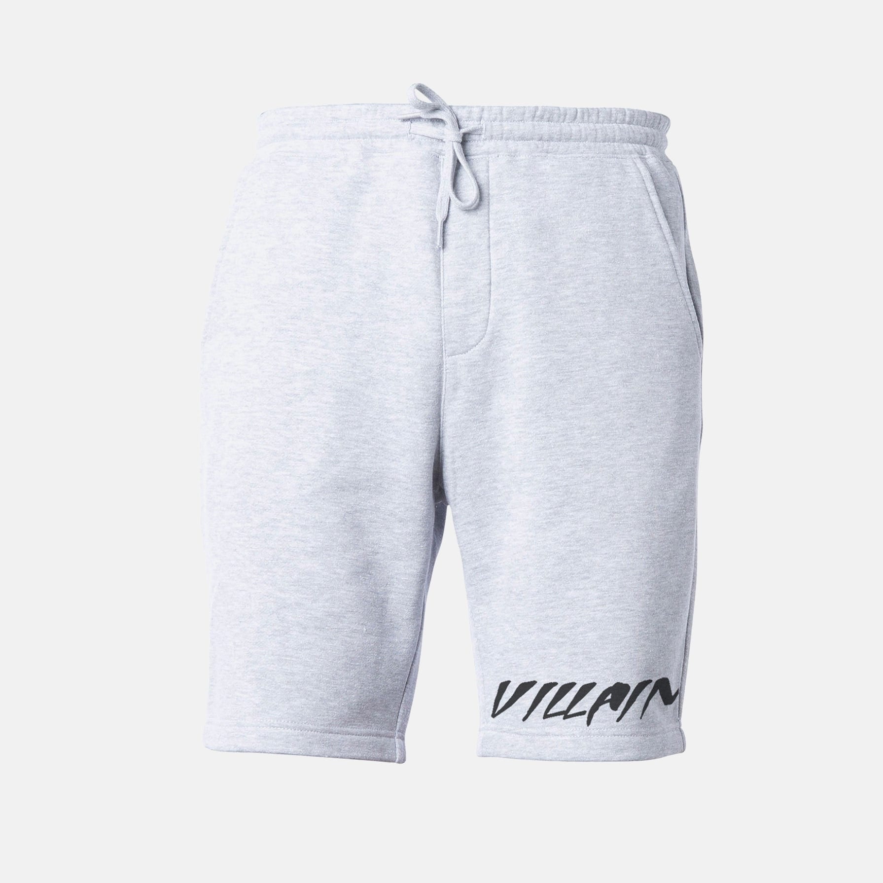 Villain Tapered Fleece Shorts Gray / XS TuffWraps.com