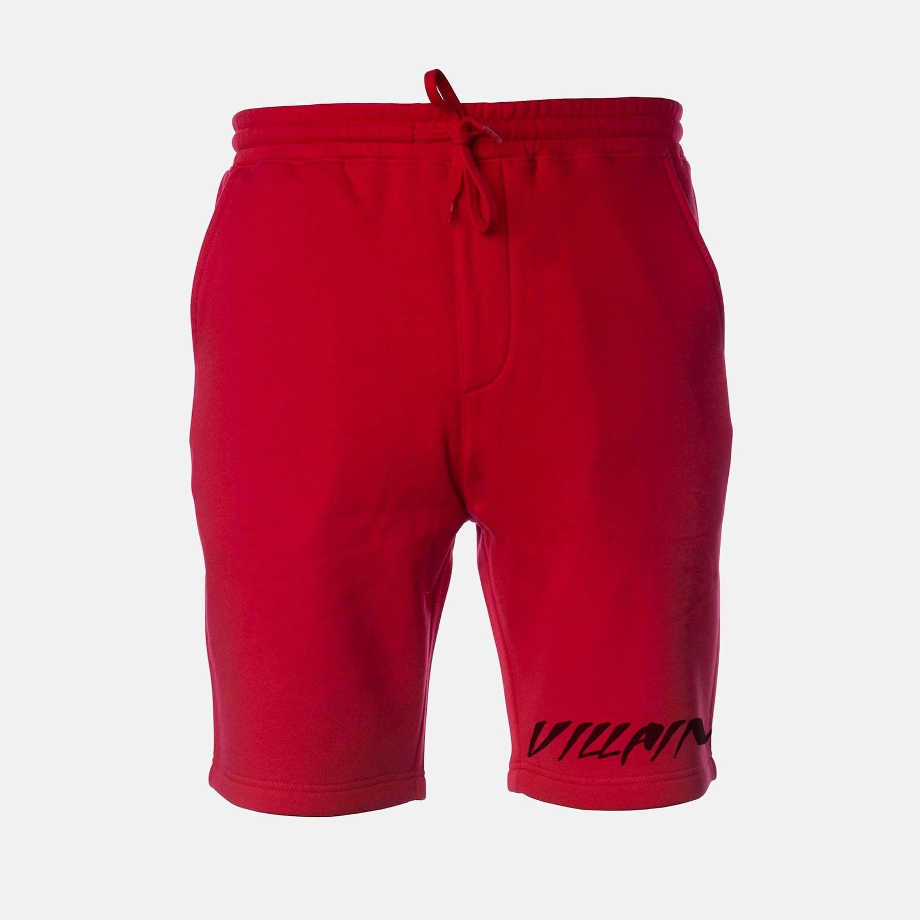 Villain Tapered Fleece Shorts Red / XS TuffWraps.com