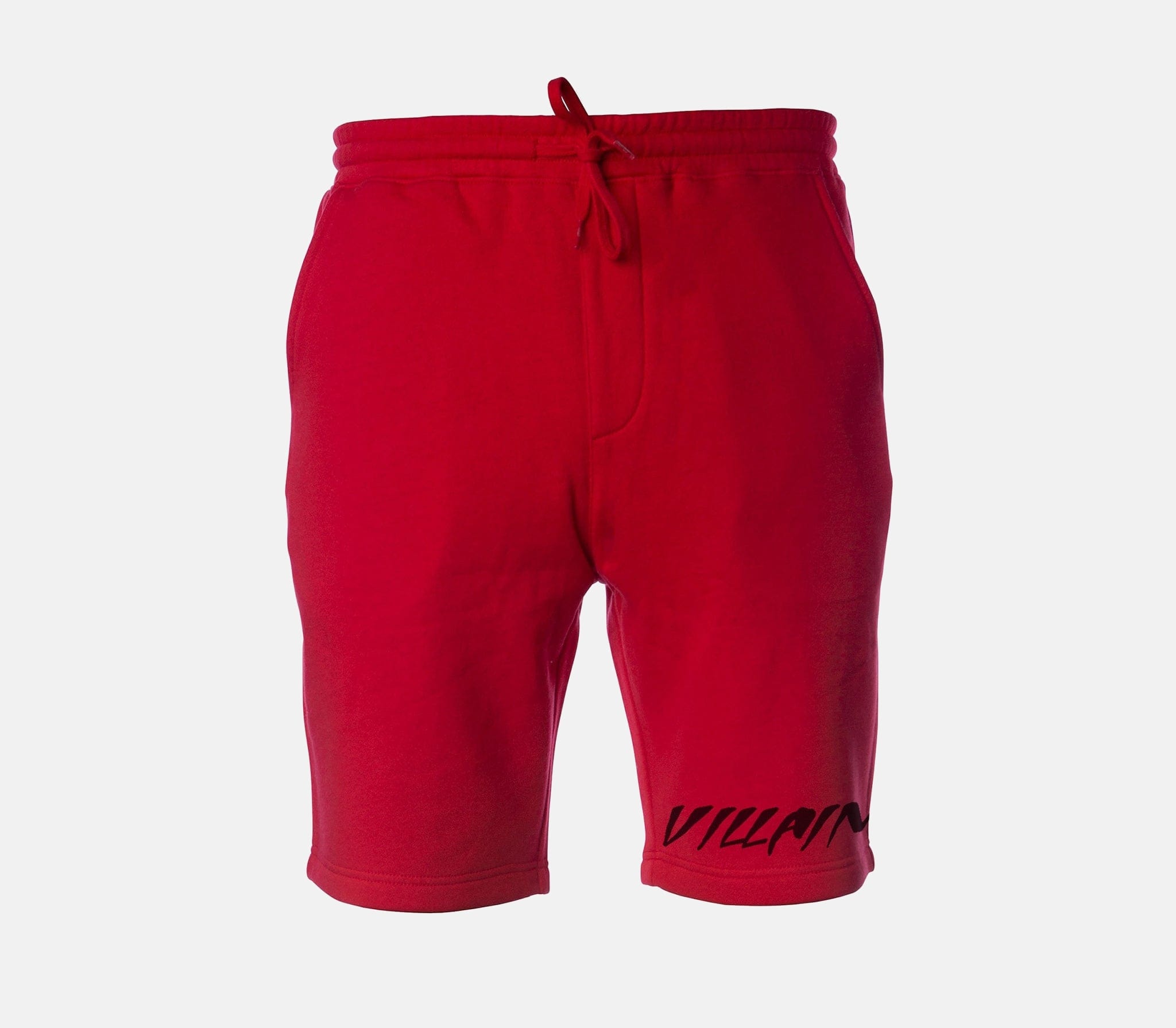 Villain Tapered Fleece Shorts Red / XS TuffWraps.com
